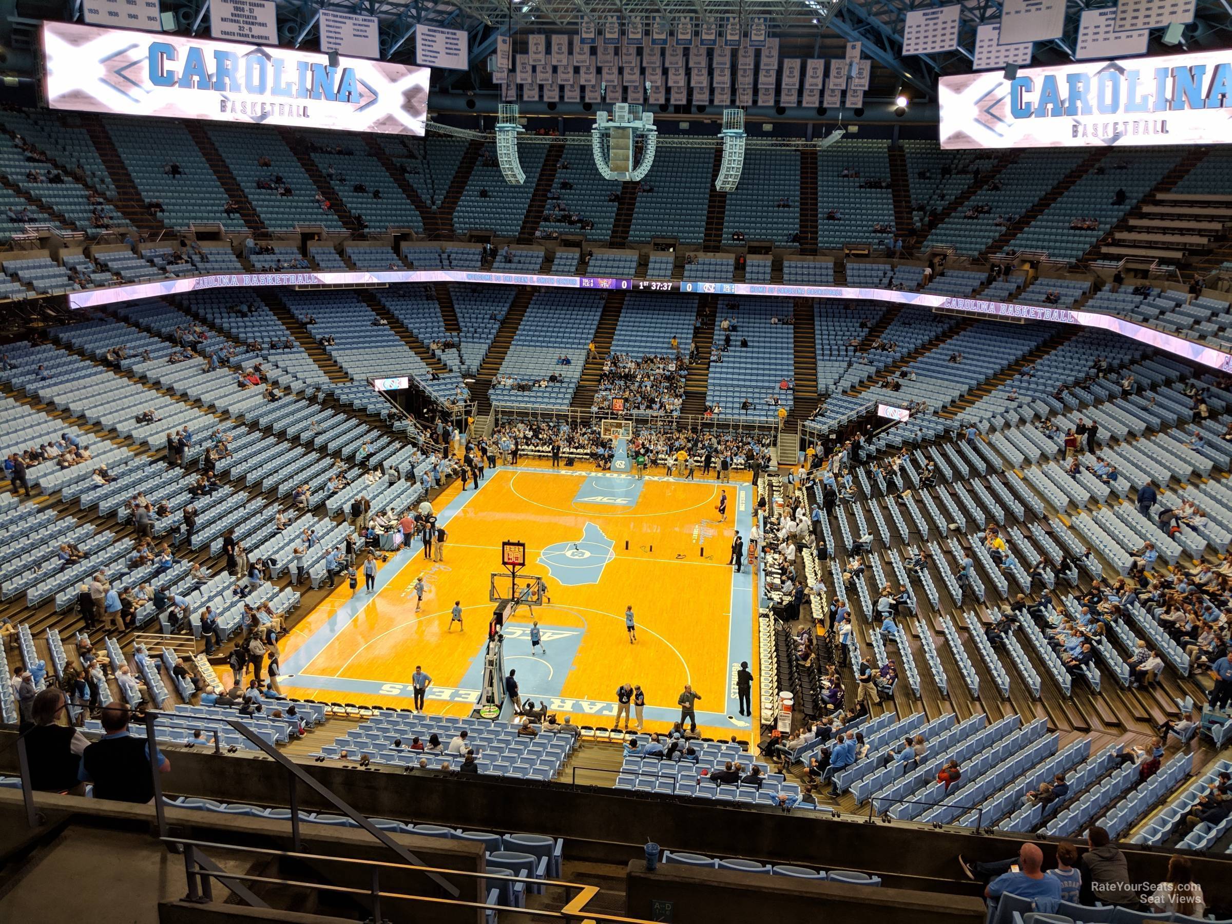 section 201, row i seat view  - dean smith center