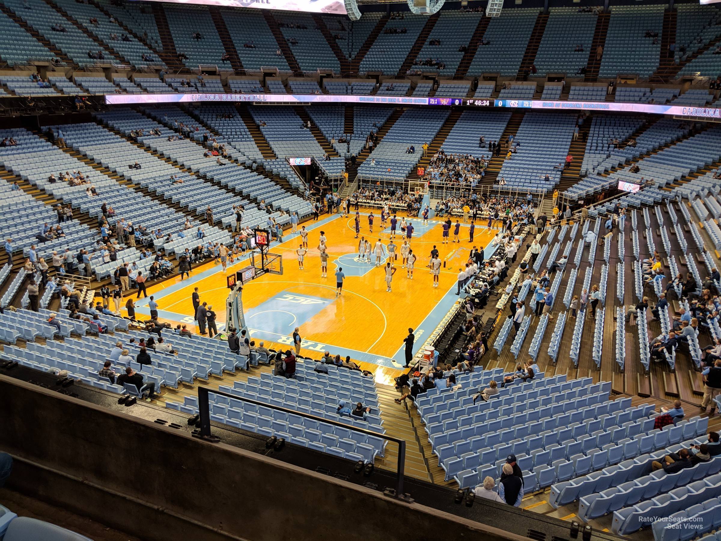 section 202, row c seat view  - dean smith center