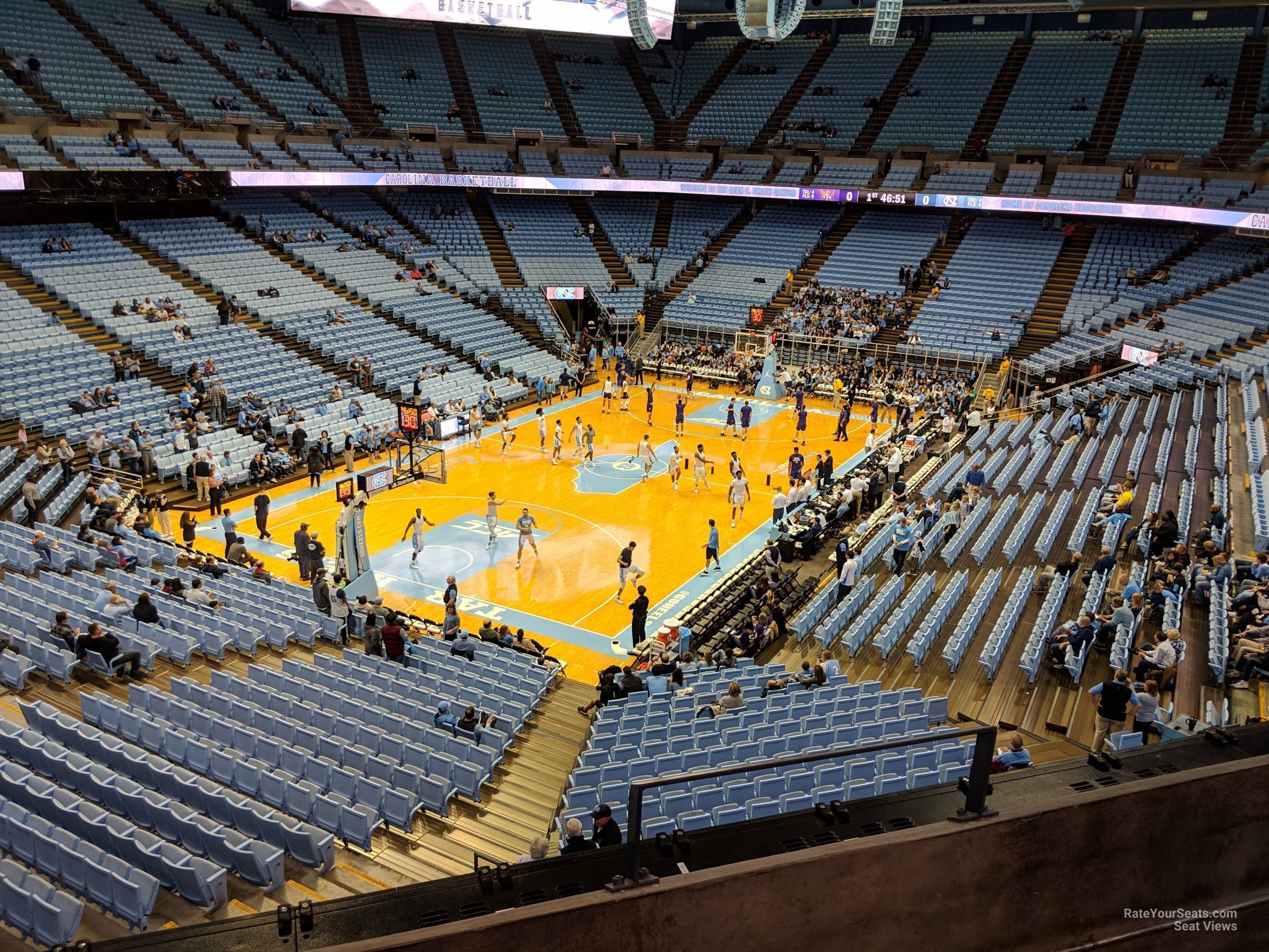 section 203, row c seat view  - dean smith center