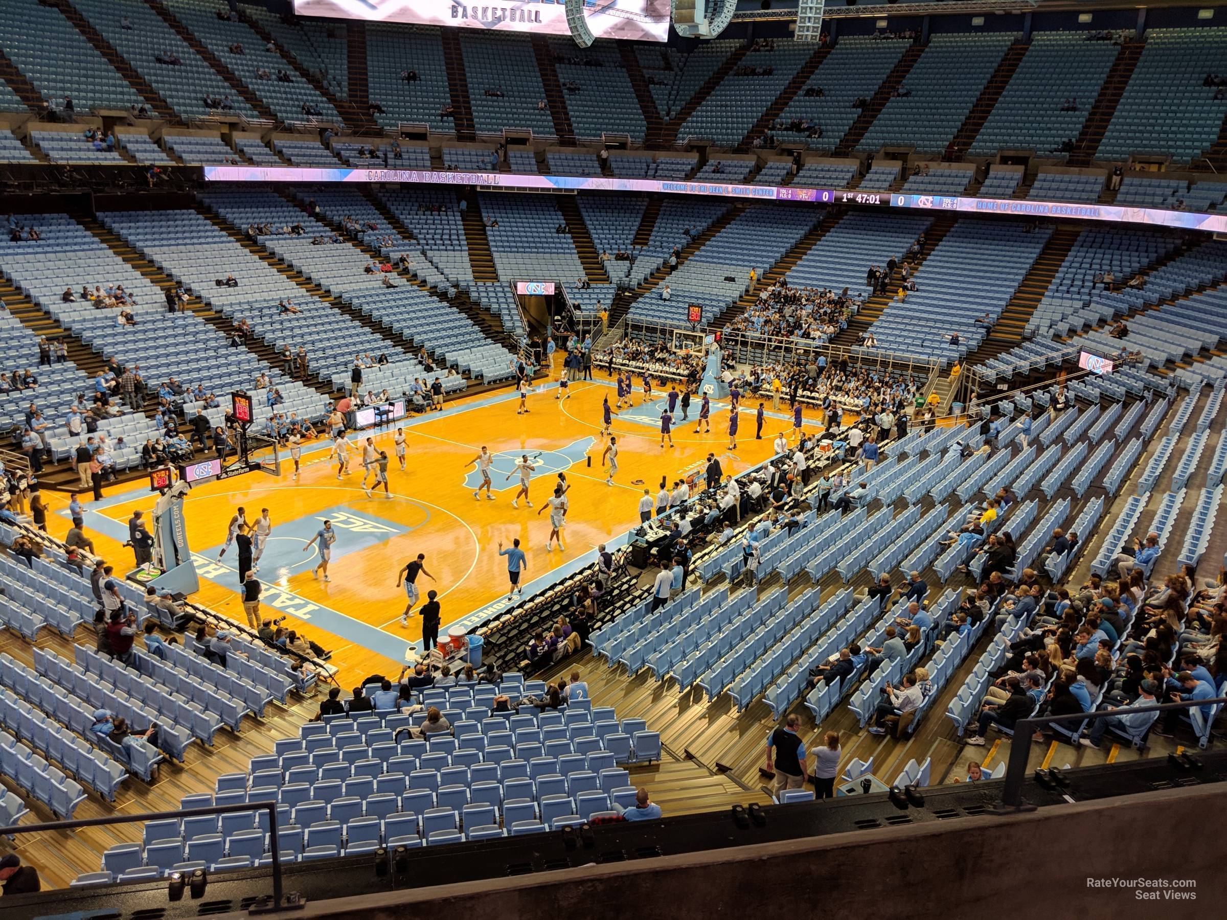 section 204, row c seat view  - dean smith center