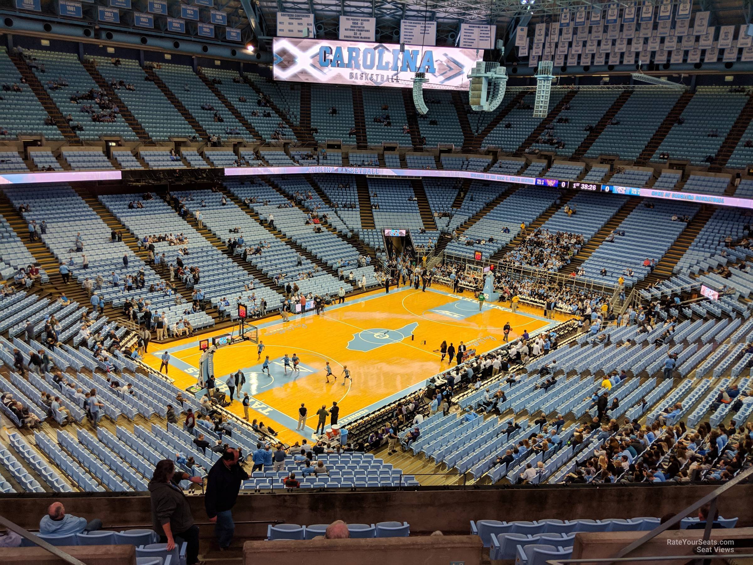 section 204, row i seat view  - dean smith center