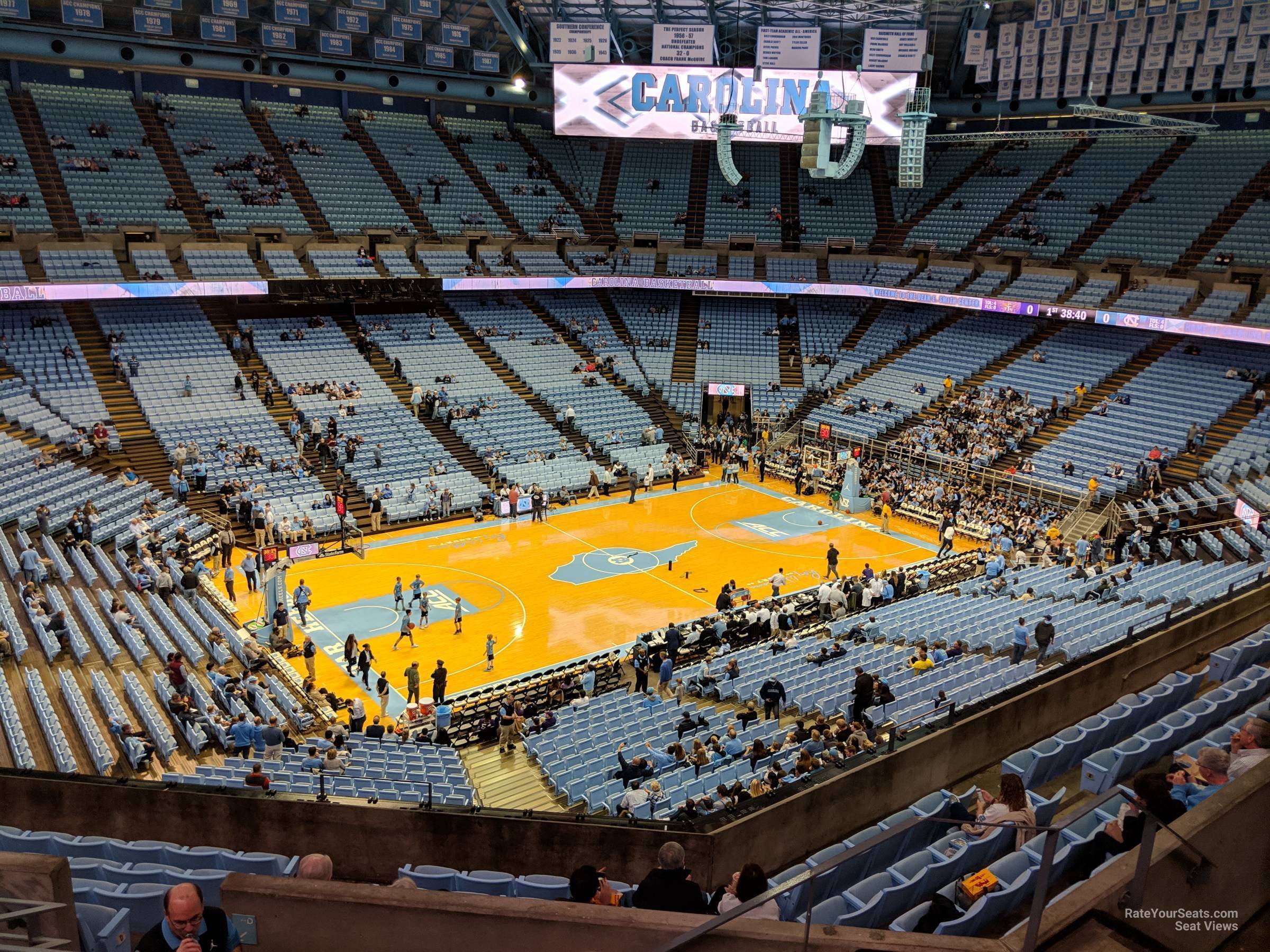 section 205, row i seat view  - dean smith center