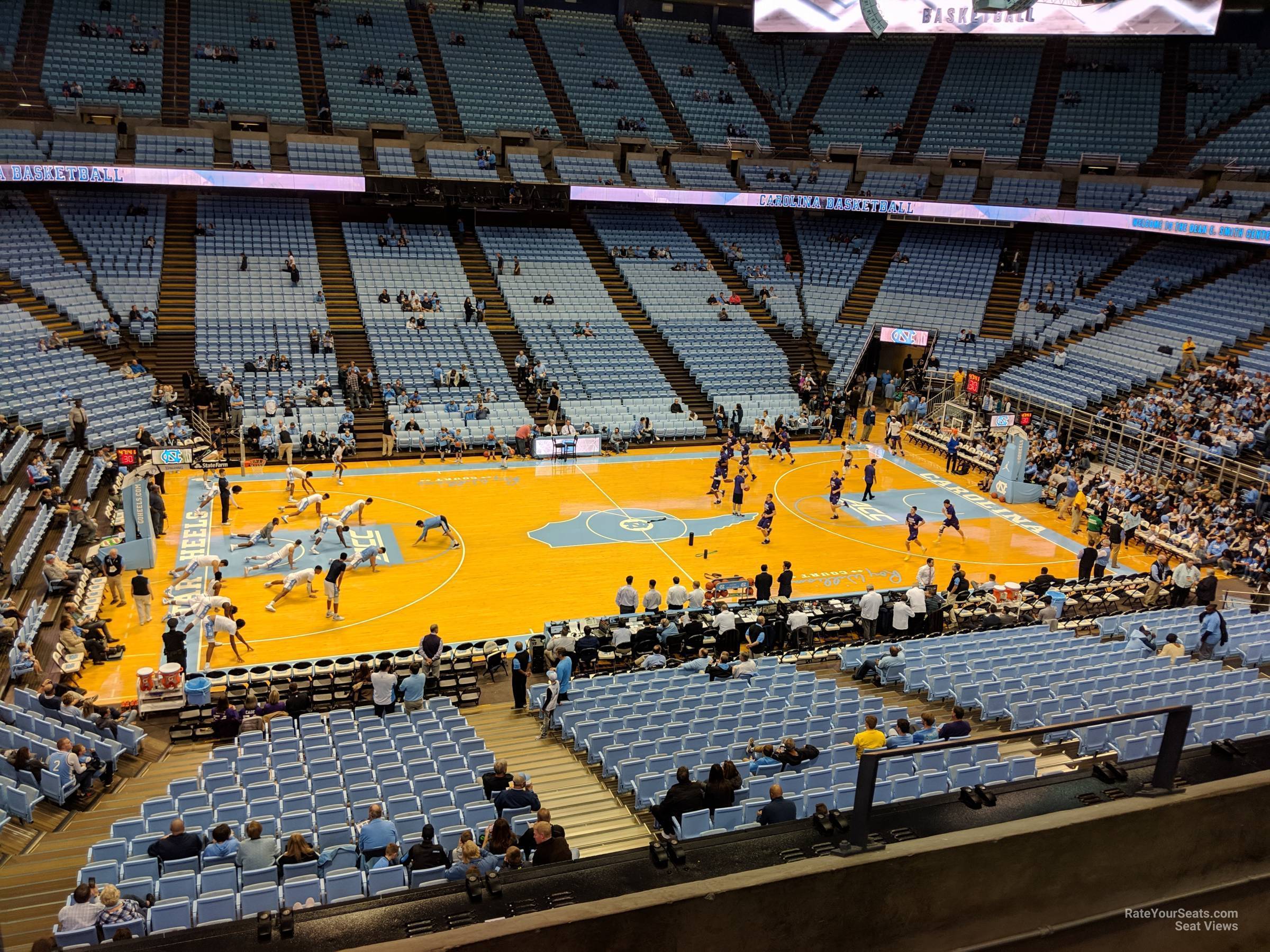 section 207, row c seat view  - dean smith center