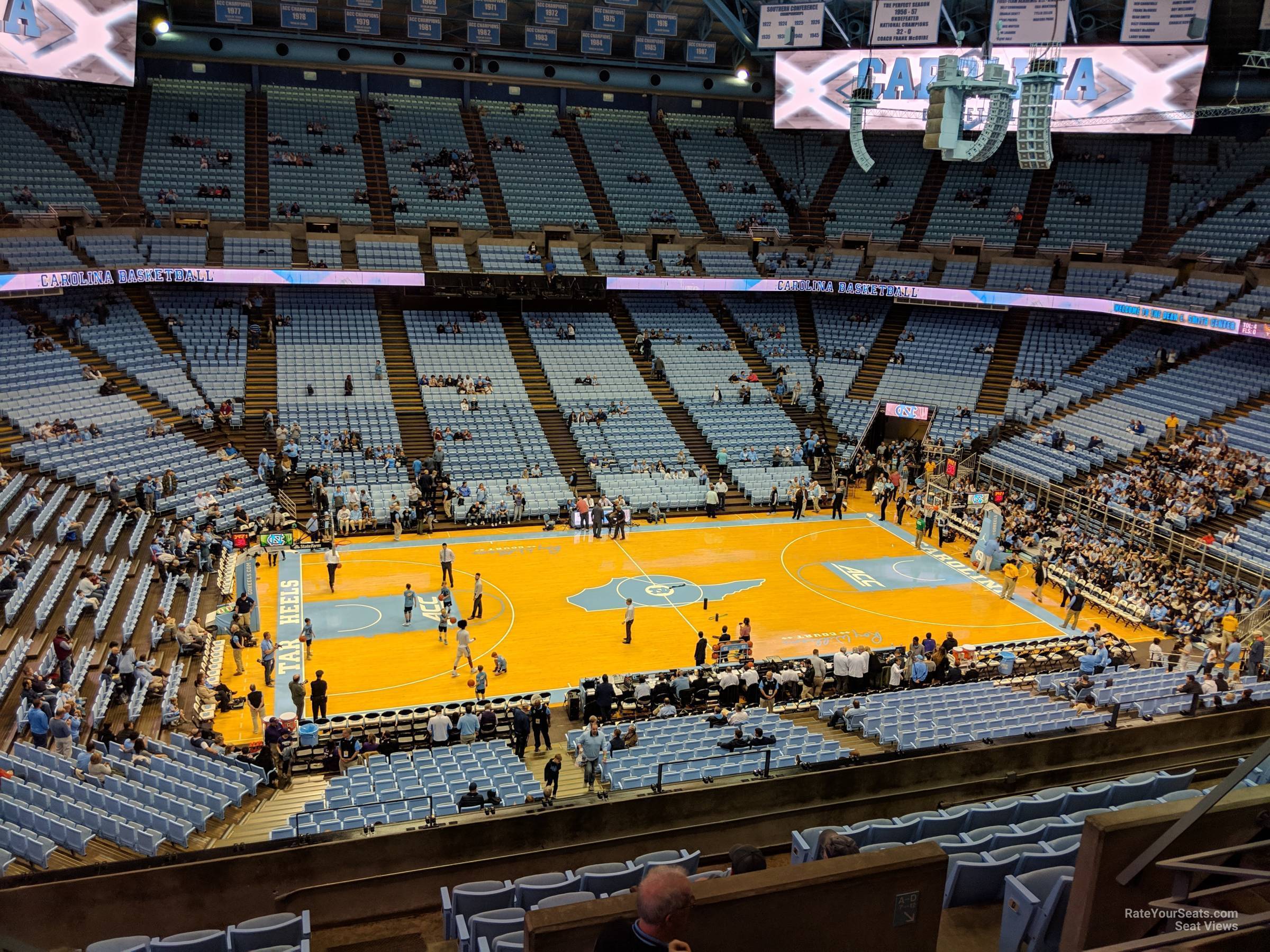 section 207, row i seat view  - dean smith center