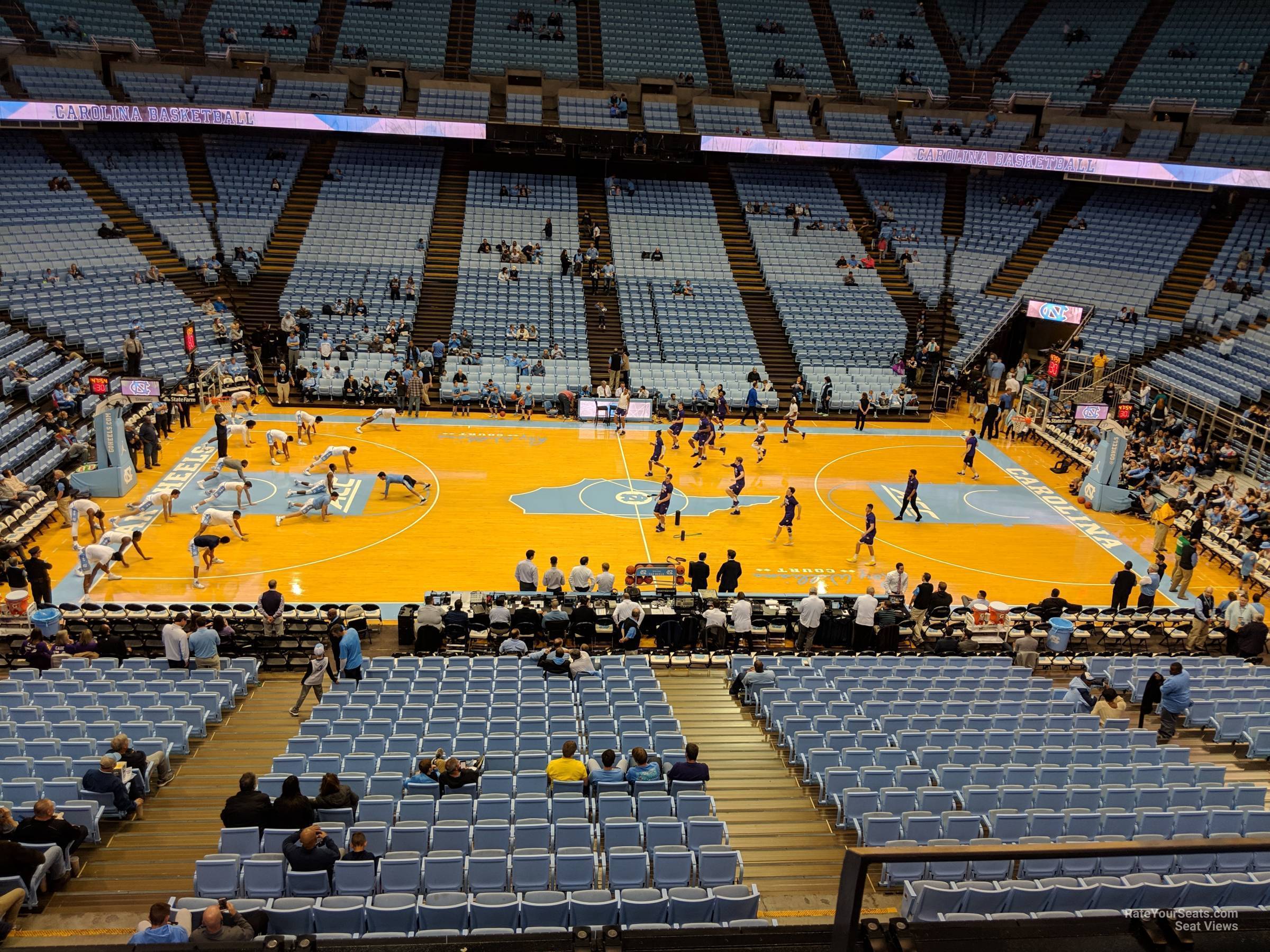 section 208, row c seat view  - dean smith center