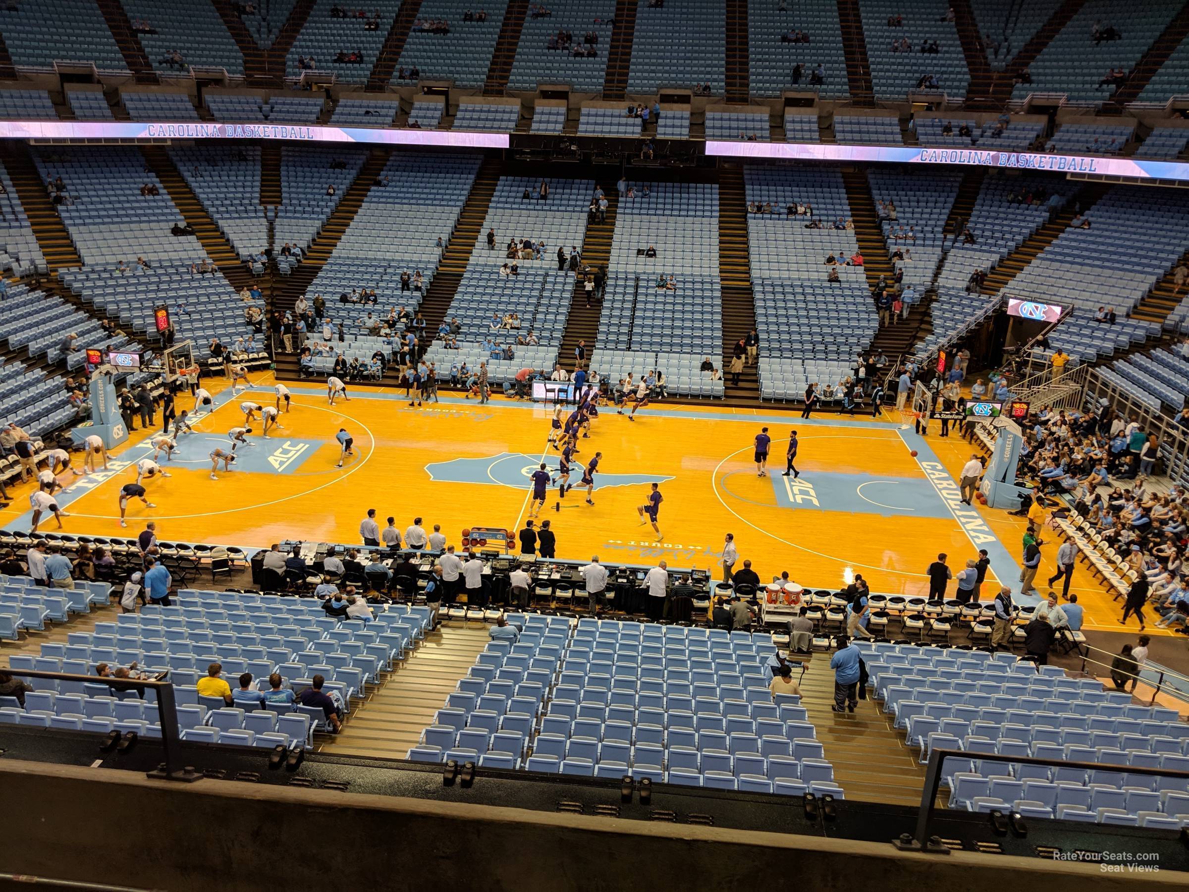section 209, row c seat view  - dean smith center