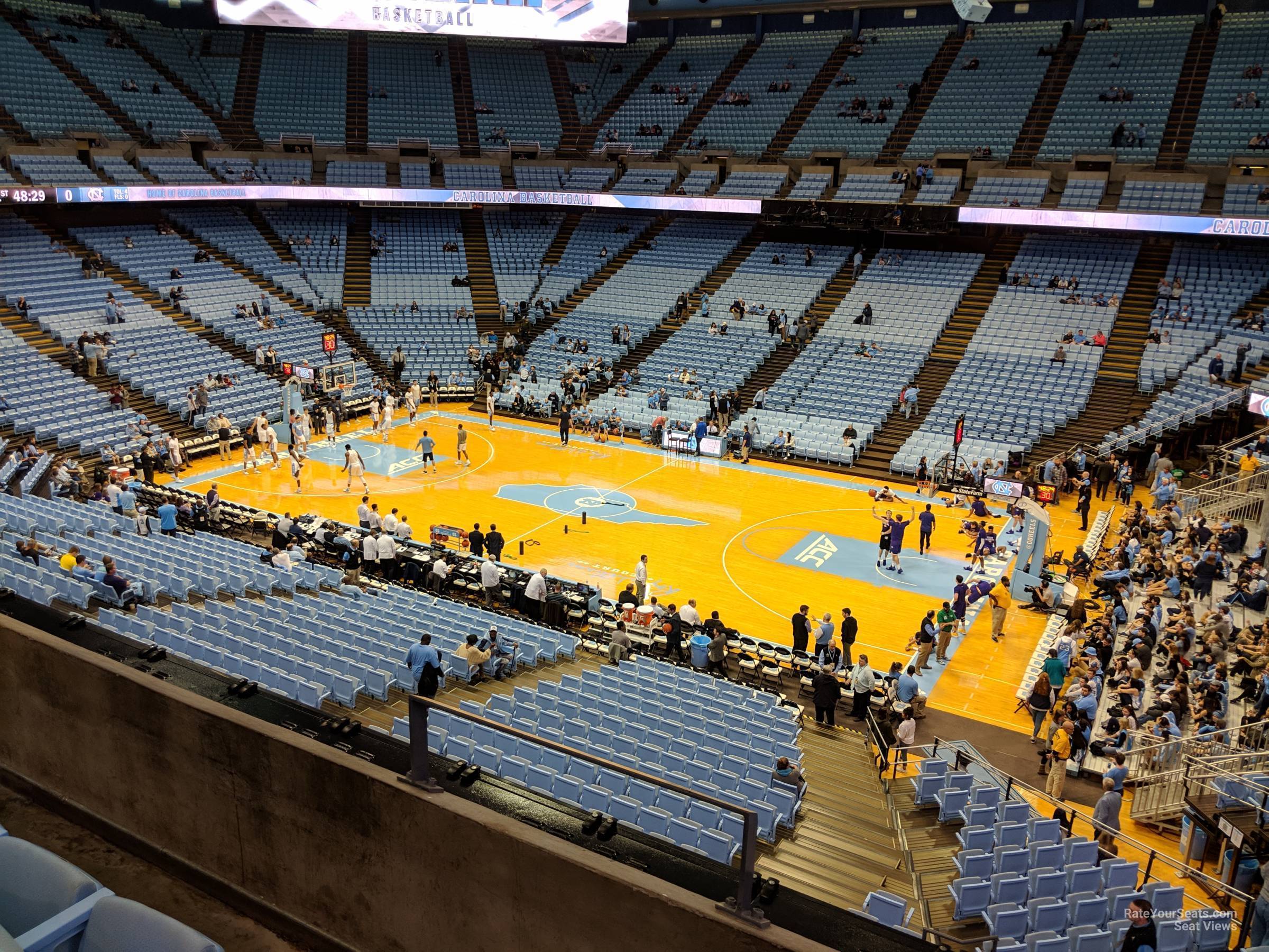 section 211, row c seat view  - dean smith center