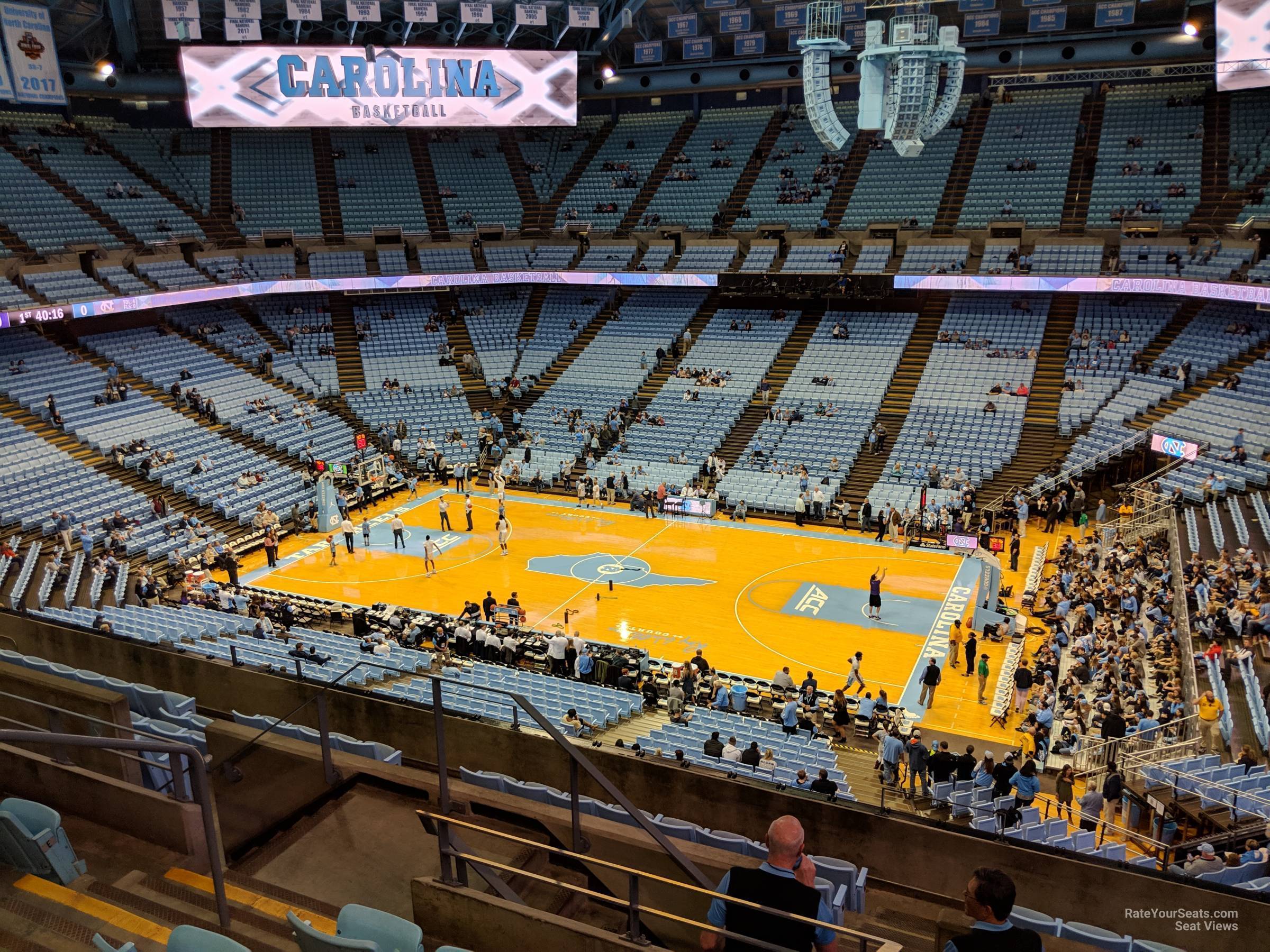 section 211, row i seat view  - dean smith center