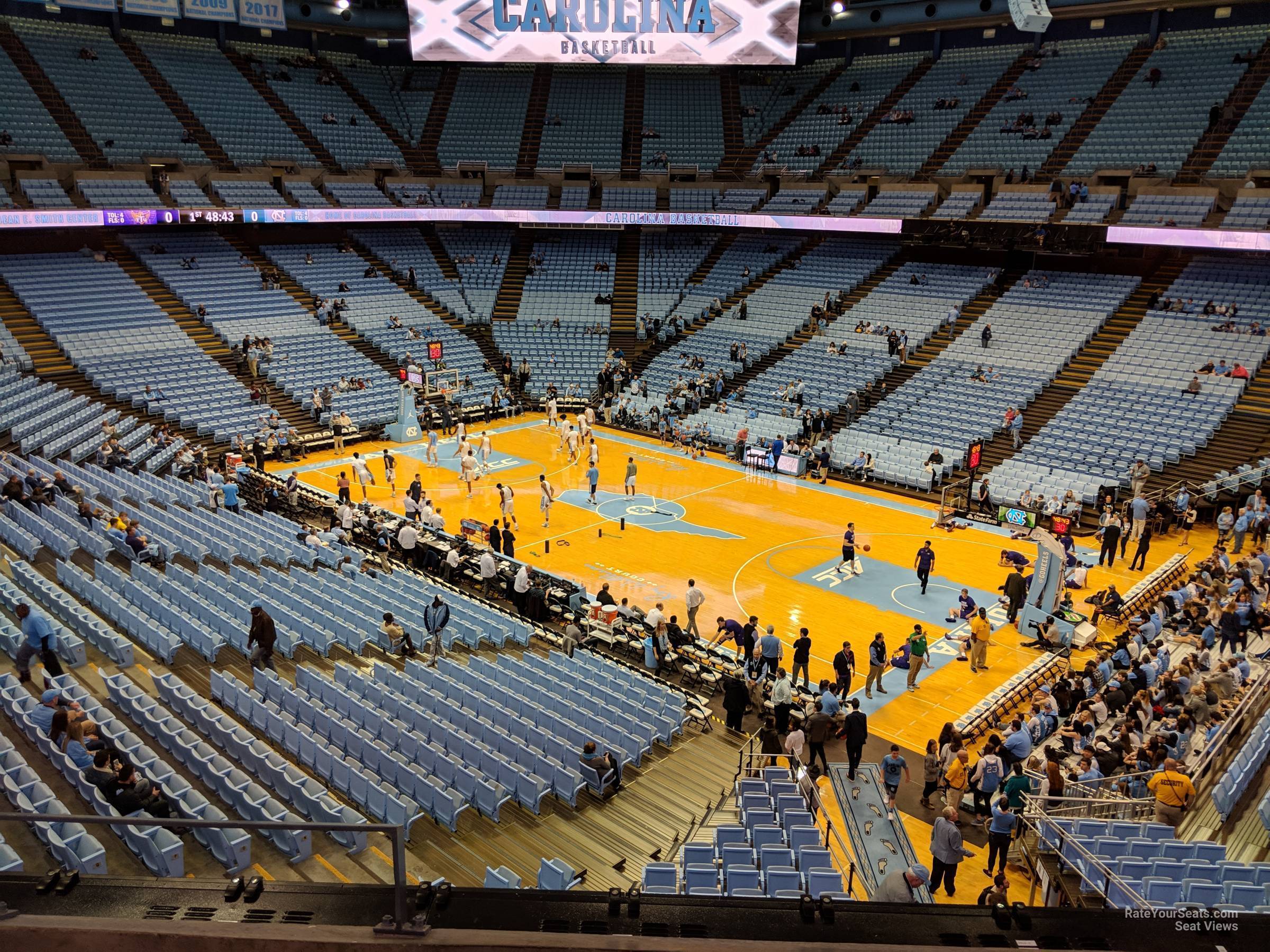 section 212, row c seat view  - dean smith center