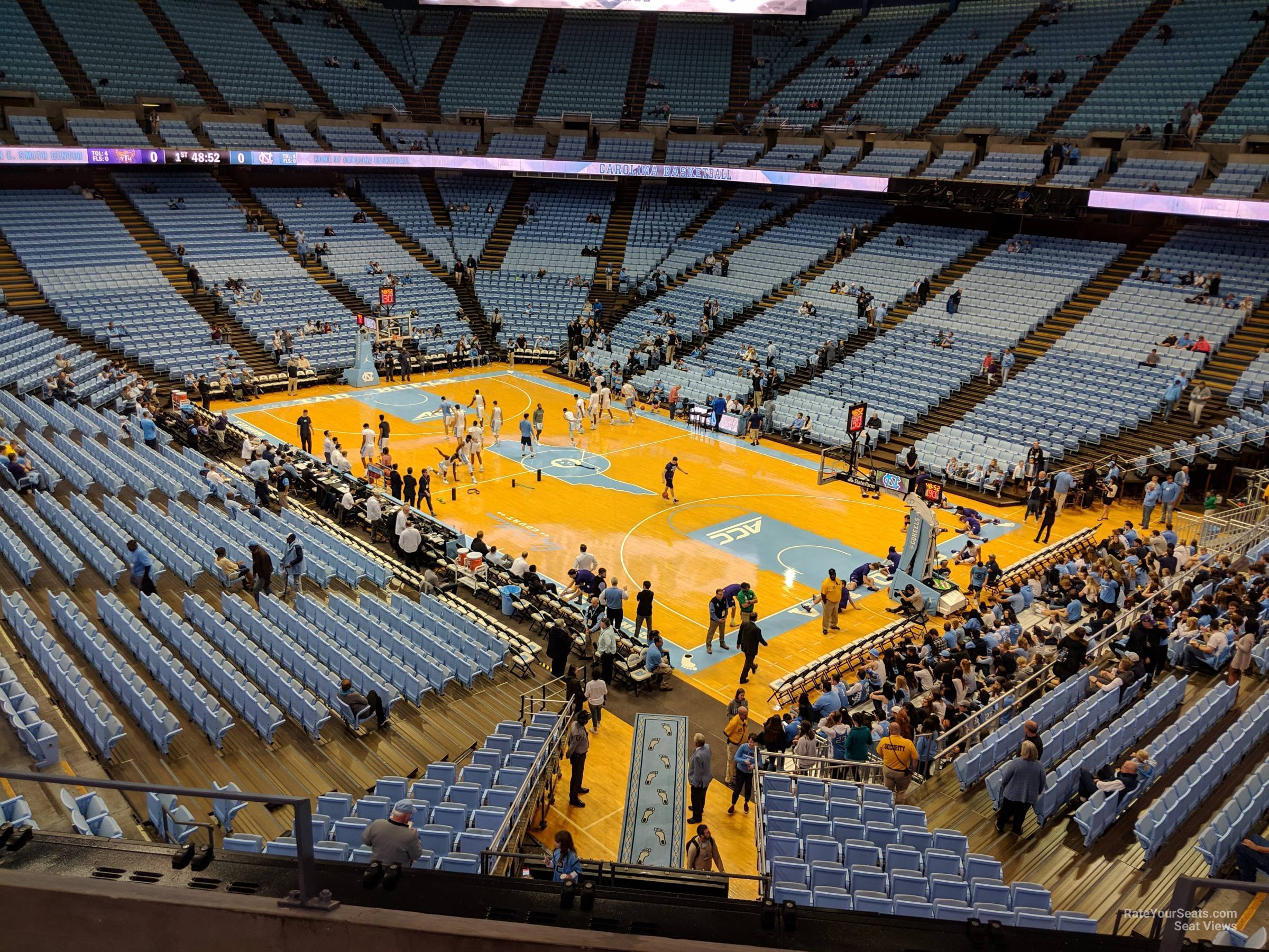 section 213, row c seat view  - dean smith center