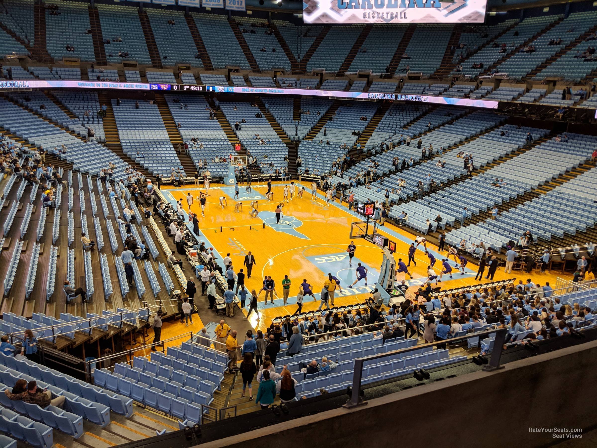 section 215, row c seat view  - dean smith center