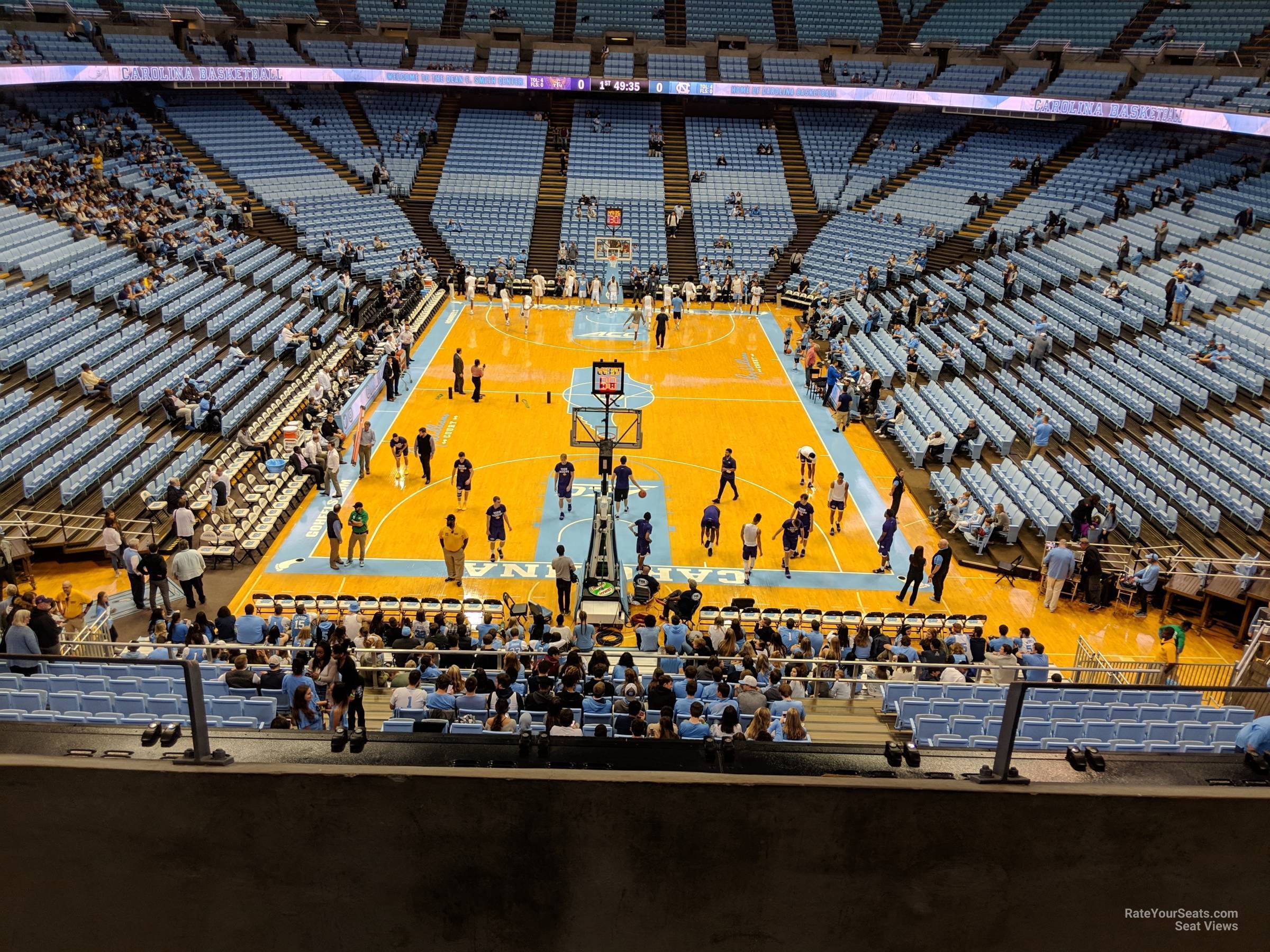 section 217, row c seat view  - dean smith center