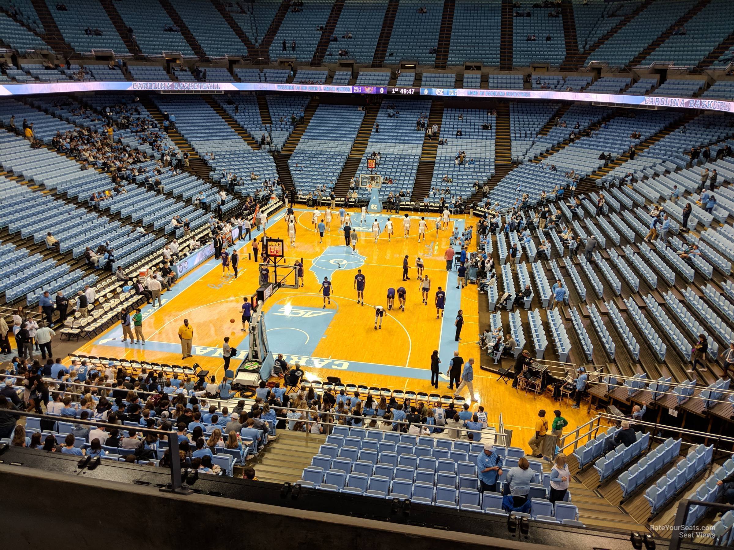 section 218, row c seat view  - dean smith center
