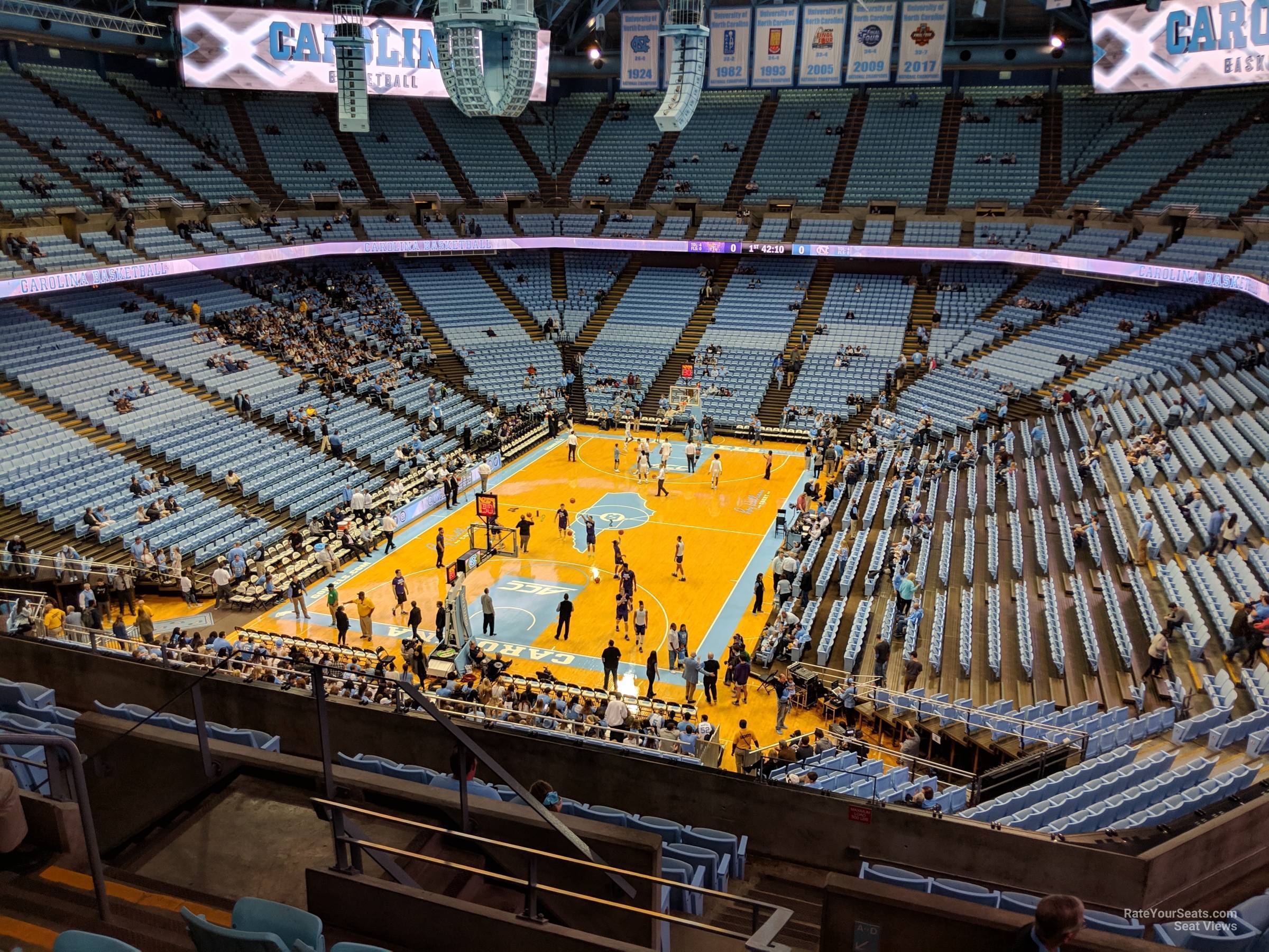 section 219, row i seat view  - dean smith center