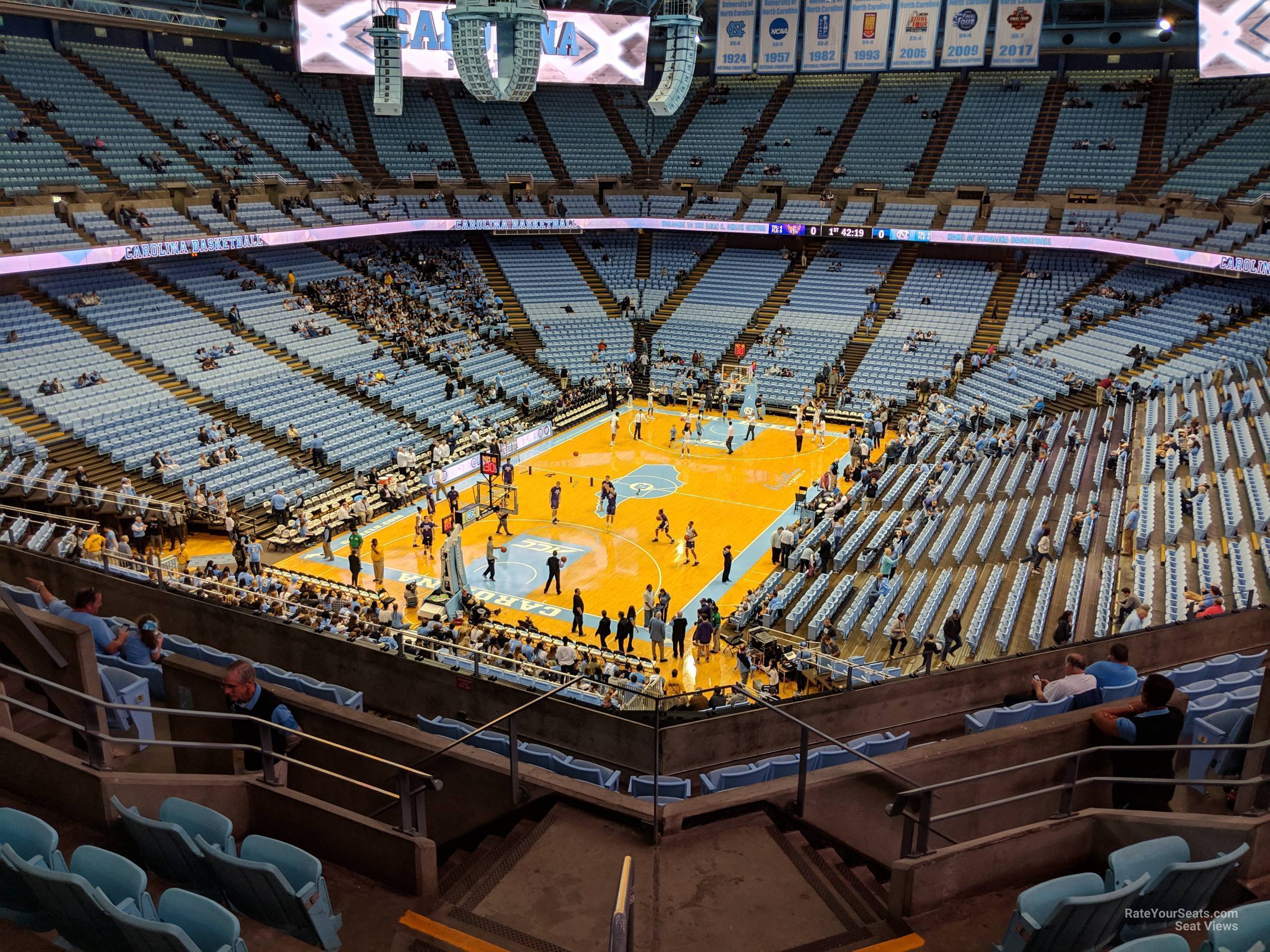section 219a, row i seat view  - dean smith center