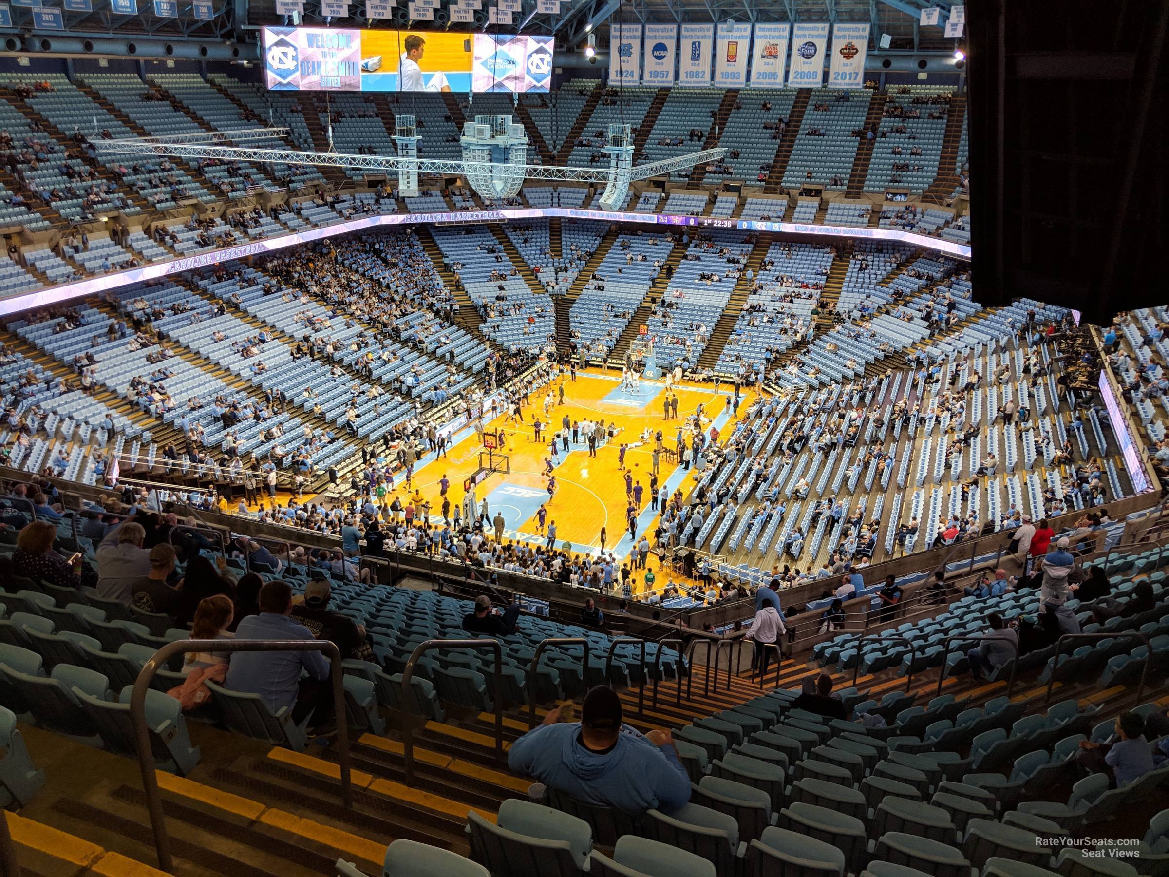 section 219a, row y seat view  - dean smith center