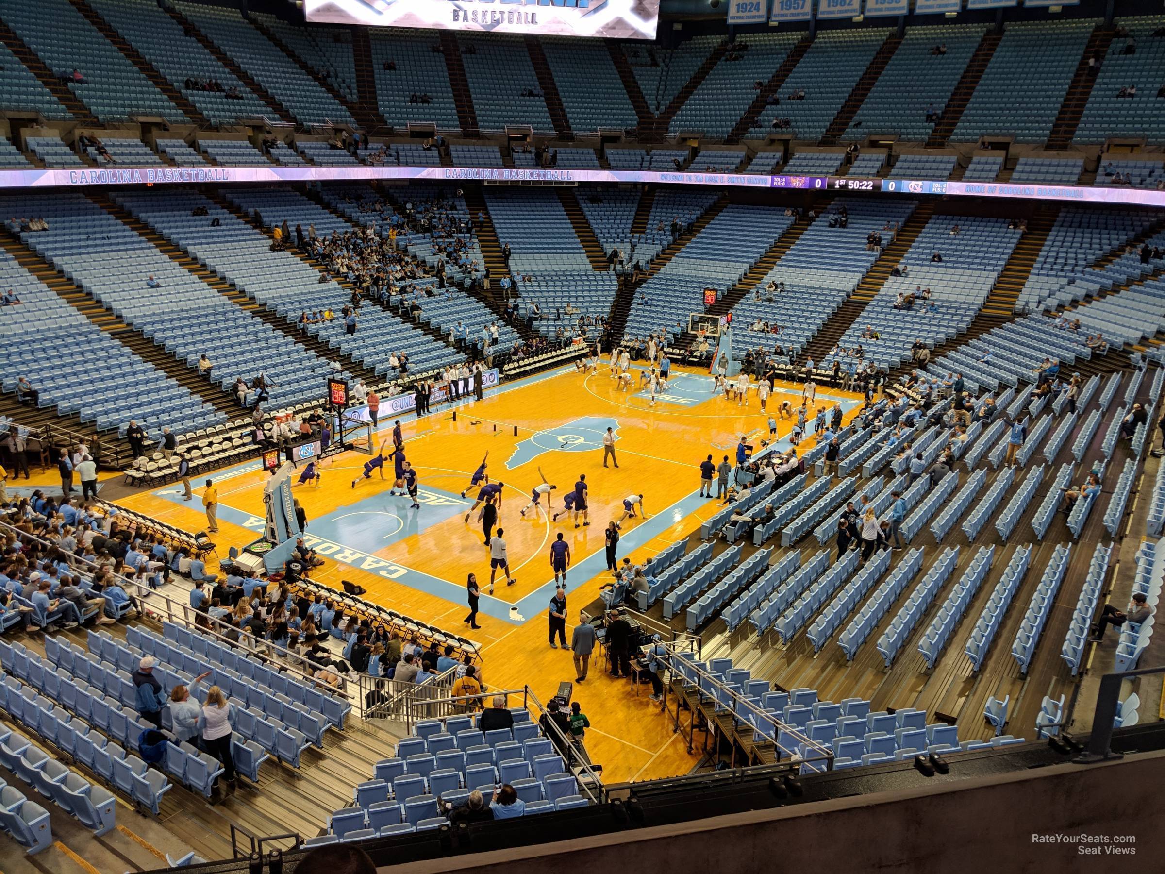 section 221, row c seat view  - dean smith center