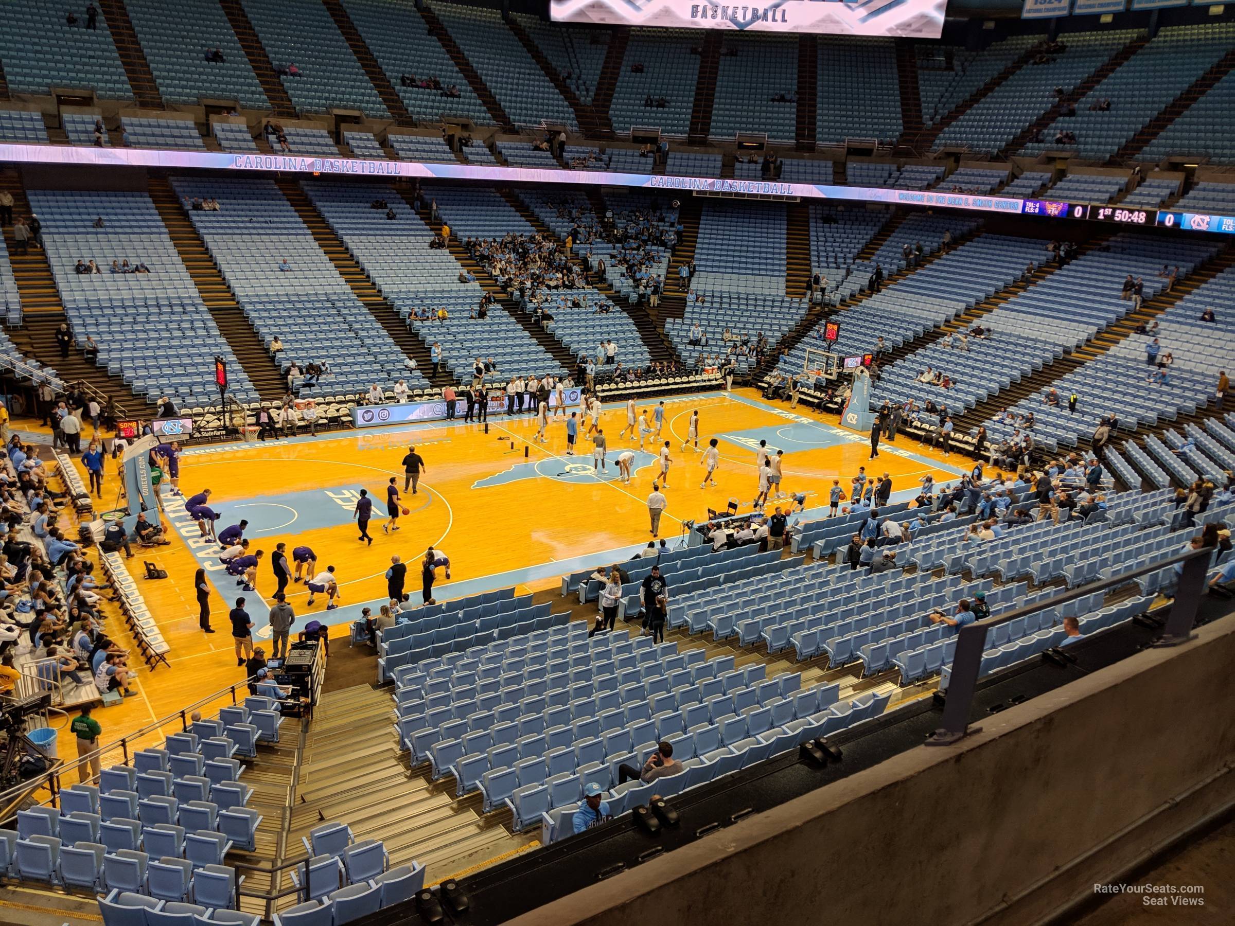 section 223, row c seat view  - dean smith center