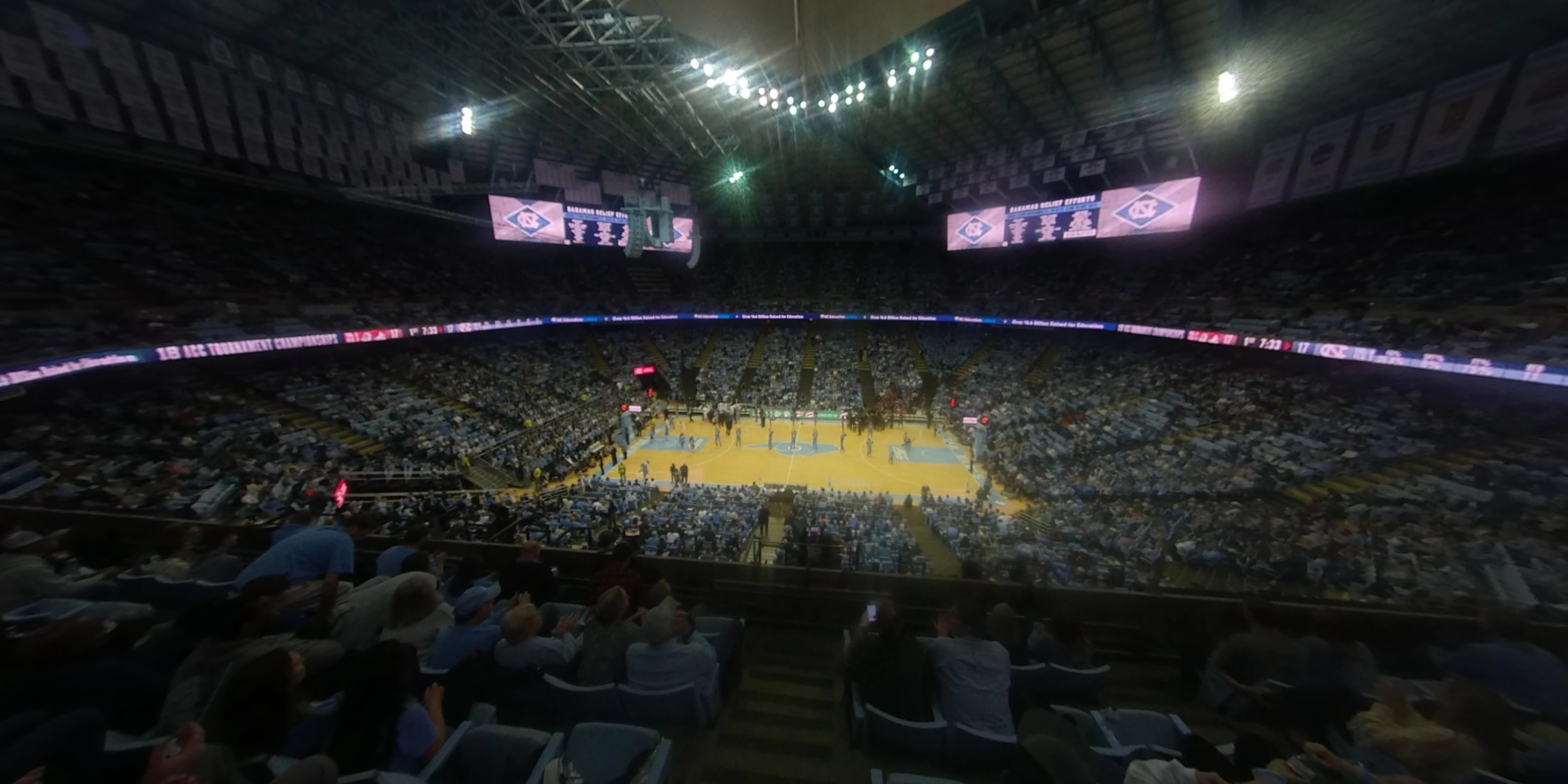 section 225 panoramic seat view  - dean smith center