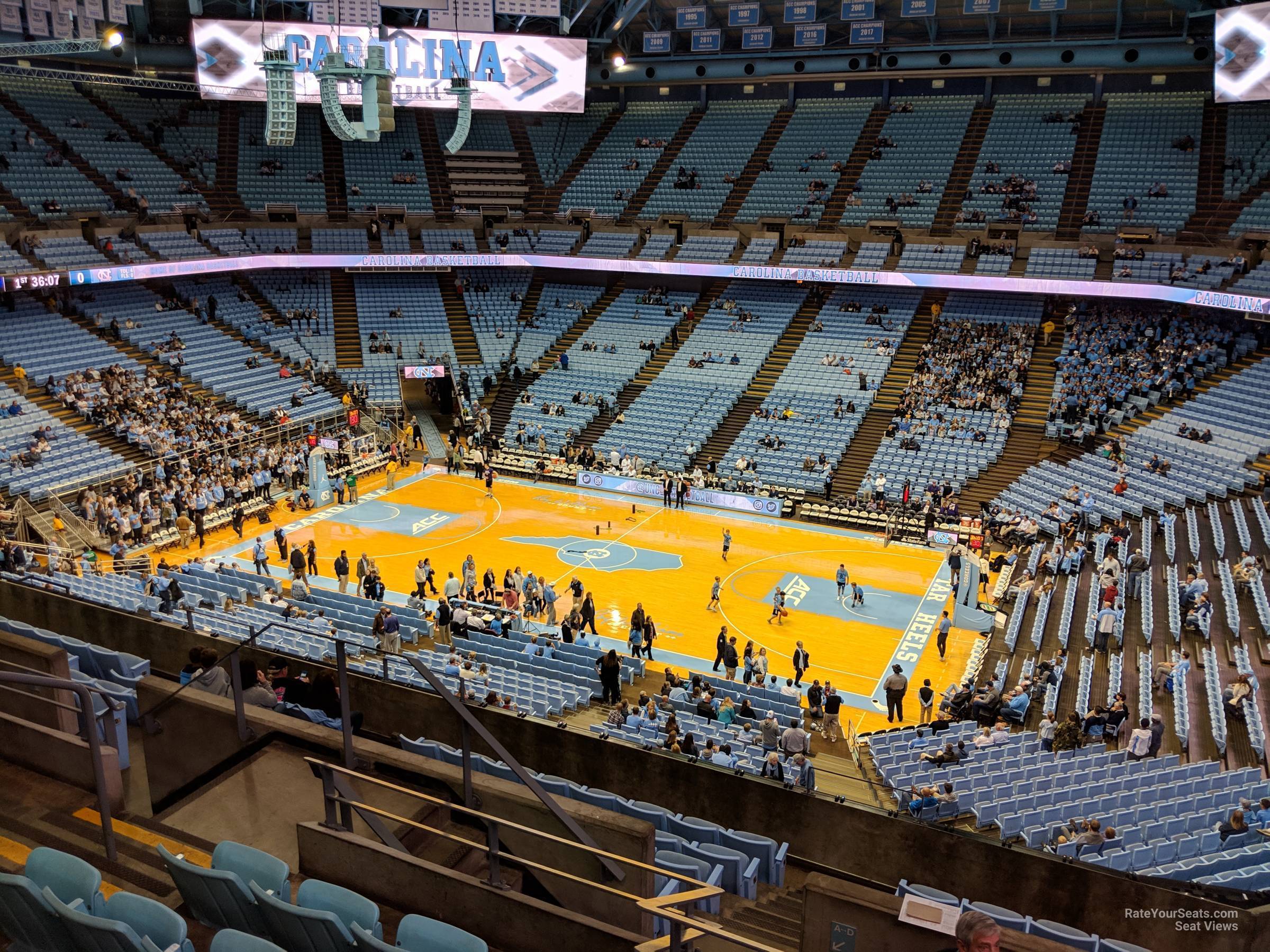 section 228, row i seat view  - dean smith center
