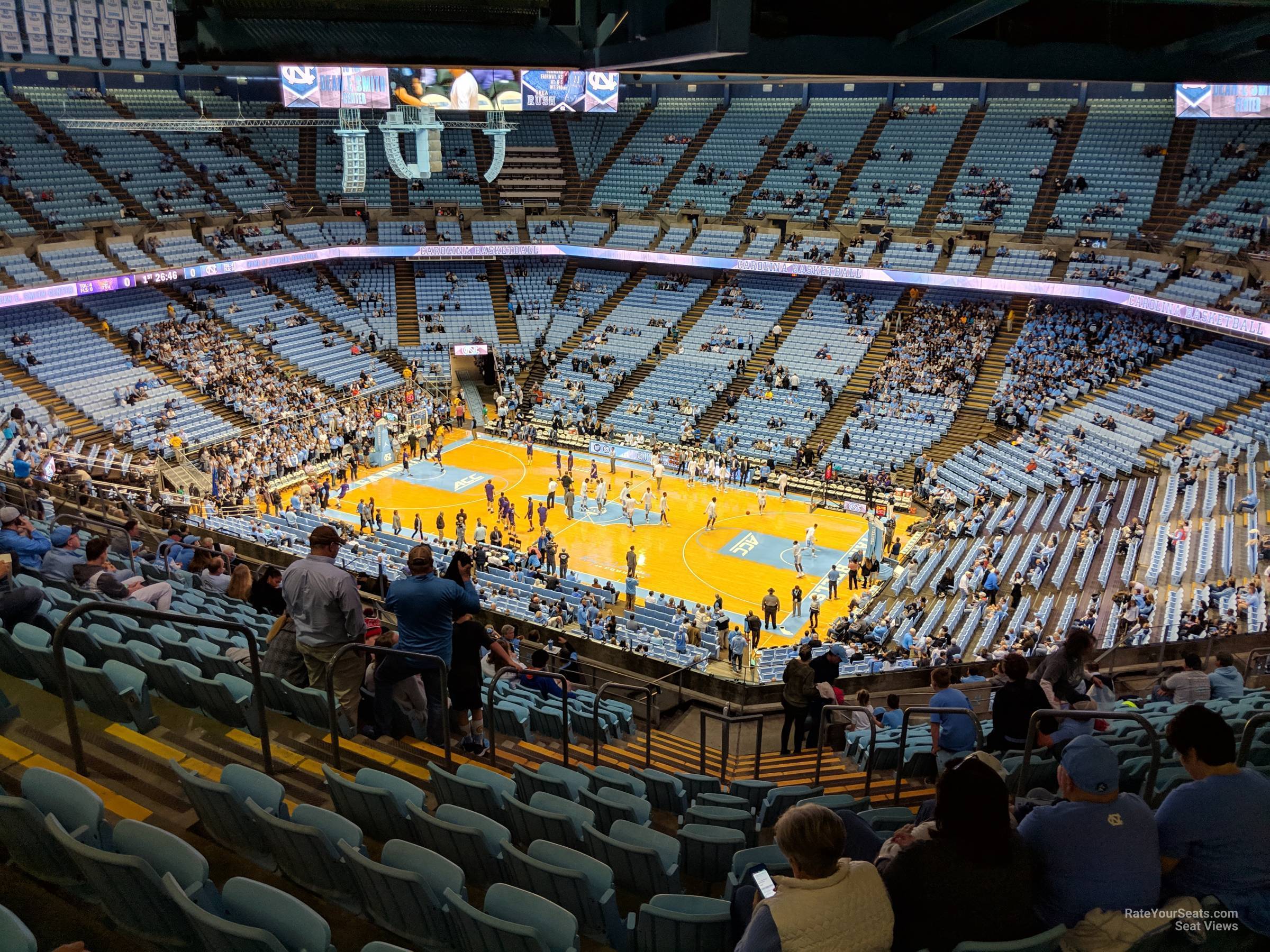 section 228a, row s seat view  - dean smith center