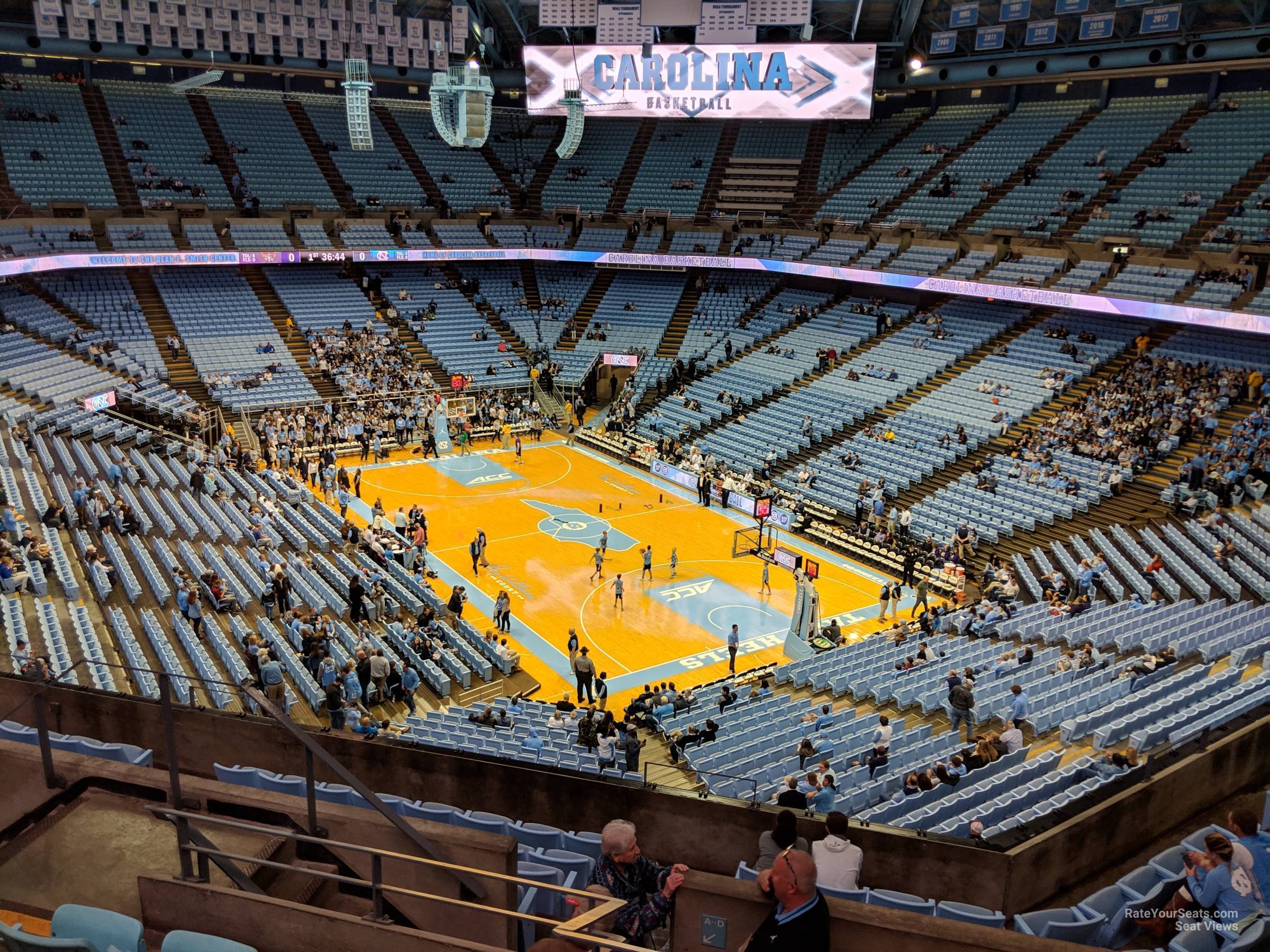 section 231, row i seat view  - dean smith center