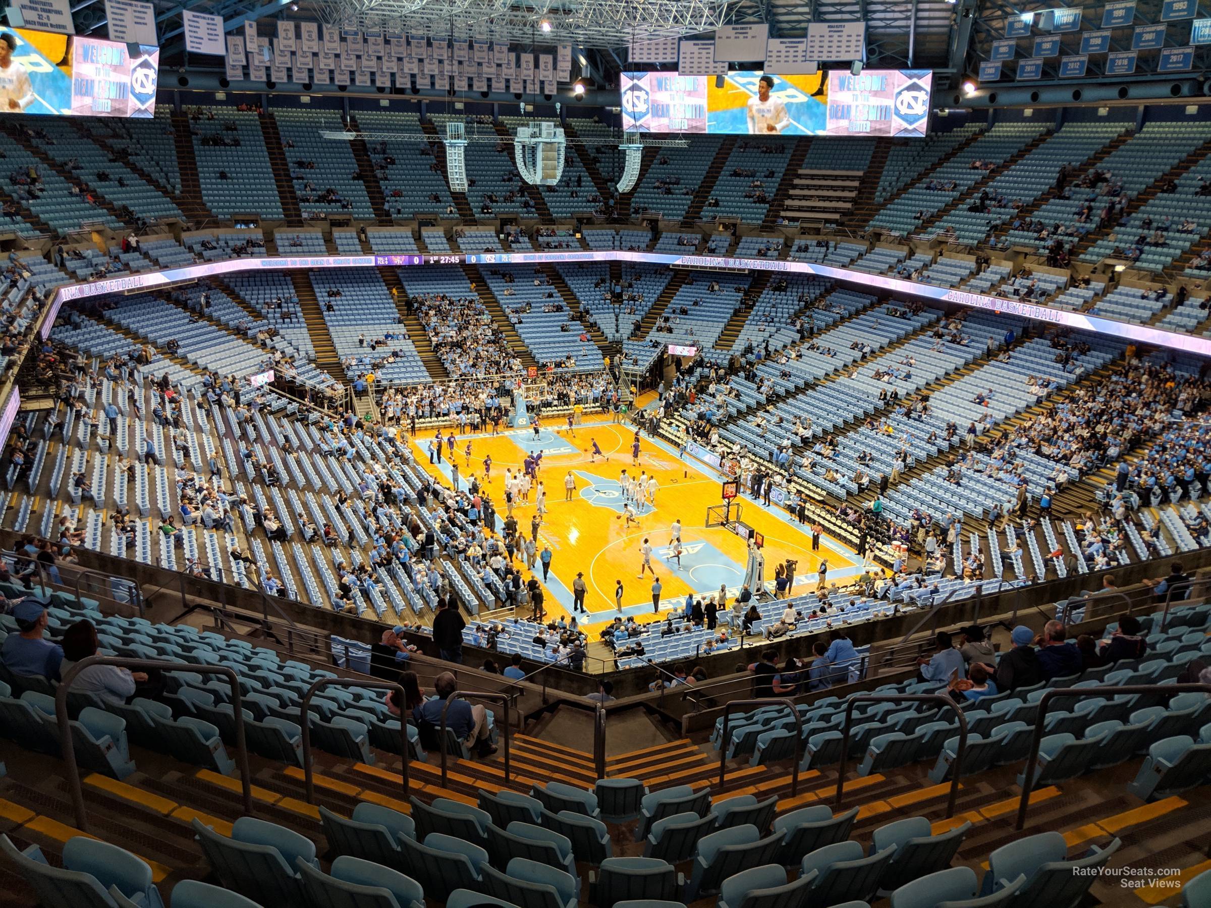 section 231a, row s seat view  - dean smith center