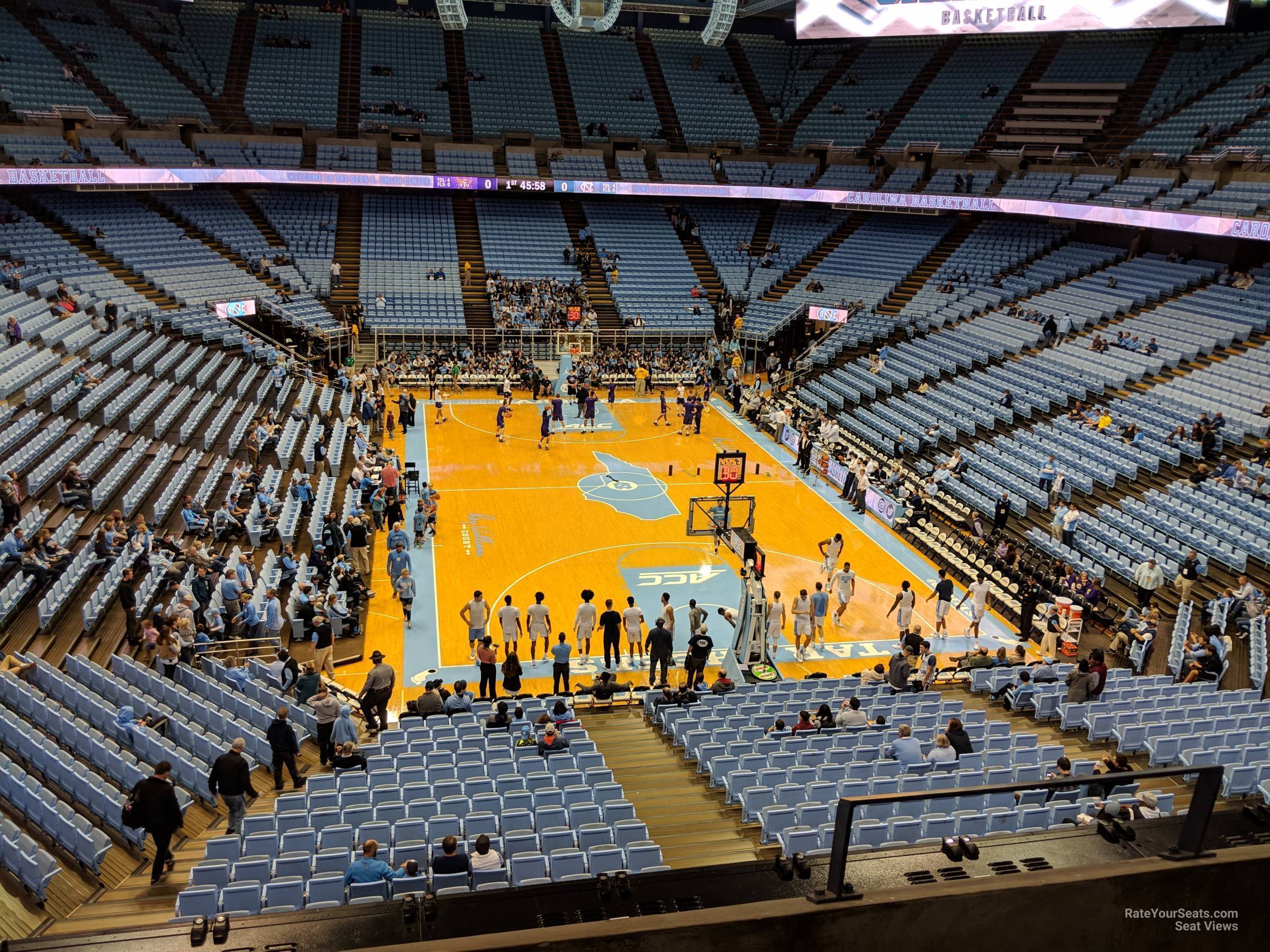 section 233, row c seat view  - dean smith center