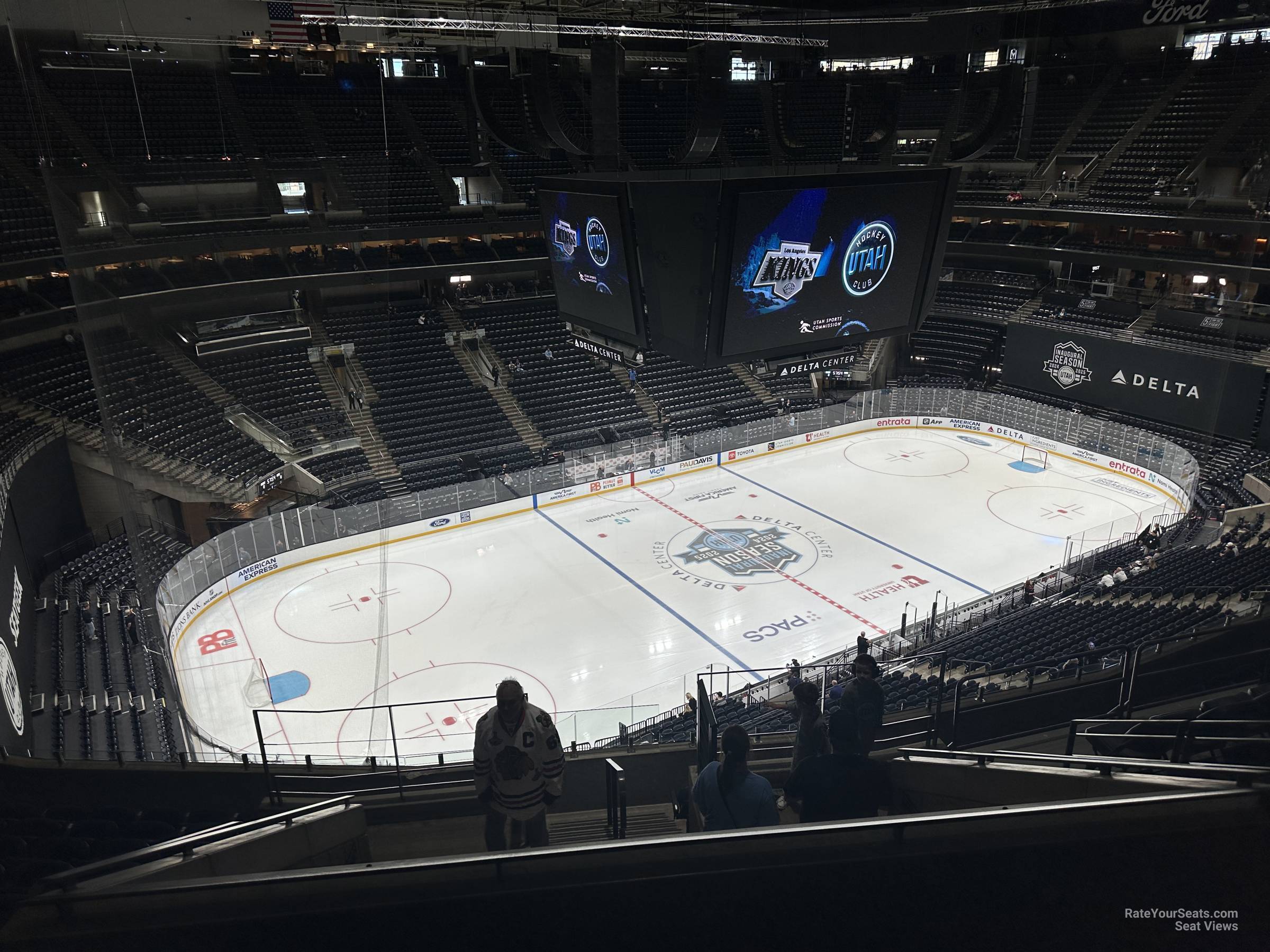 section 116, row 10 seat view for hockey - delta center