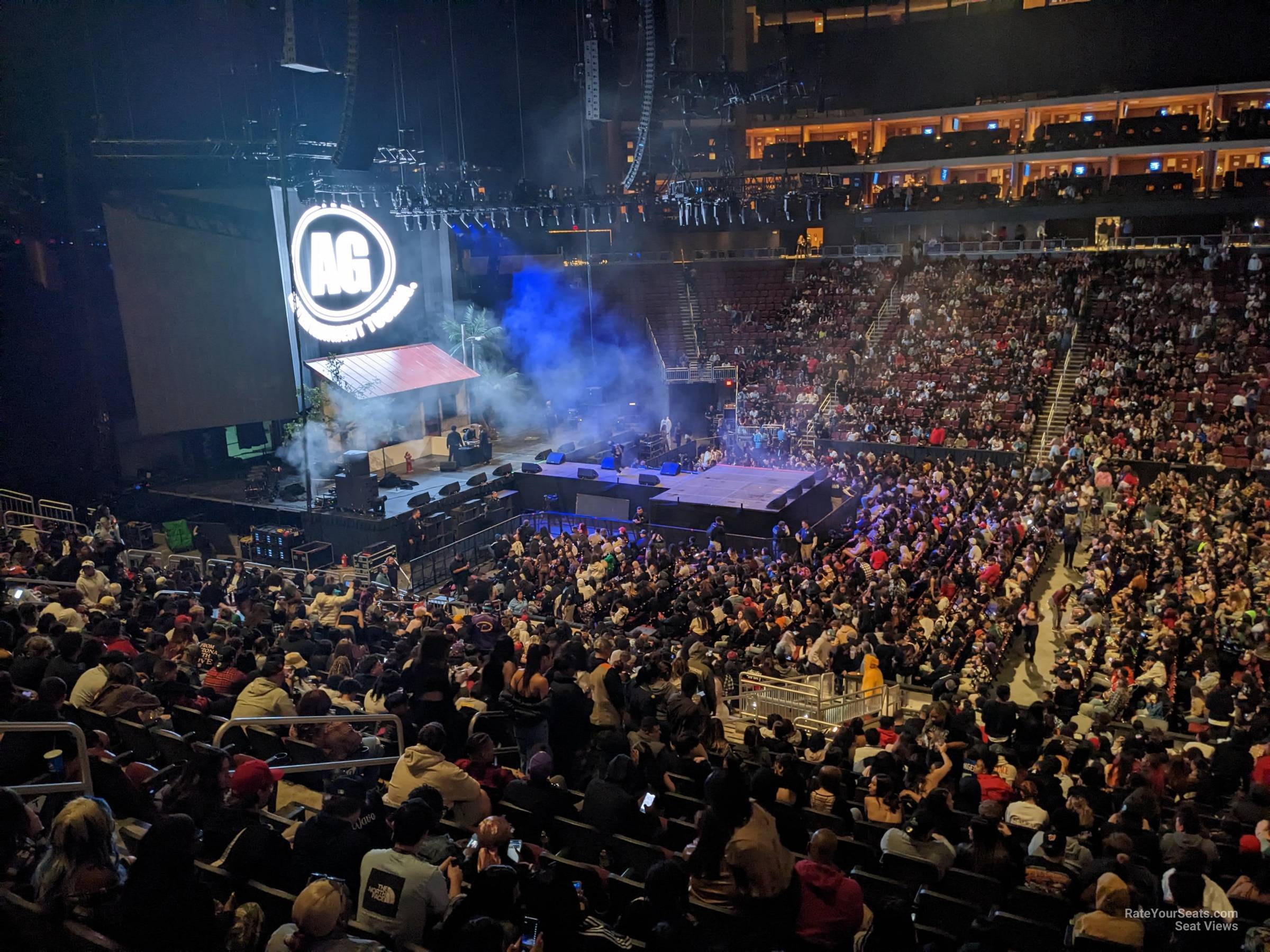 section 101, row z seat view  - desert diamond arena