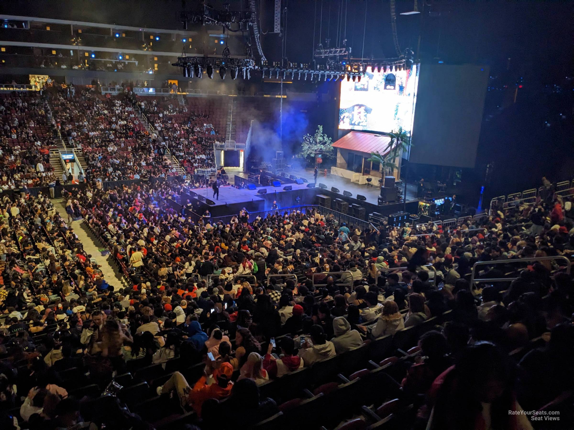 section 111, row z seat view  - desert diamond arena