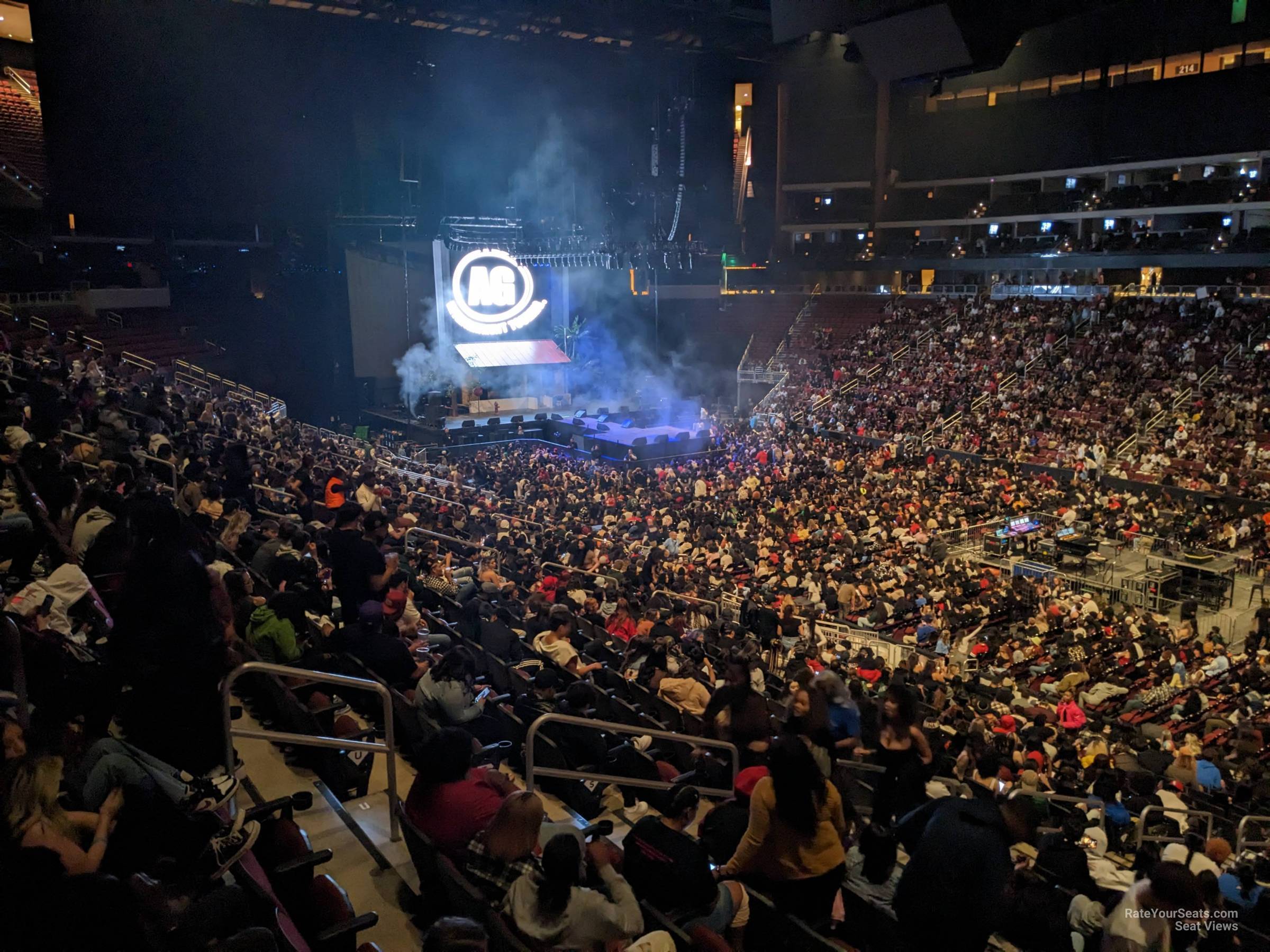 section 120, row z seat view  - desert diamond arena