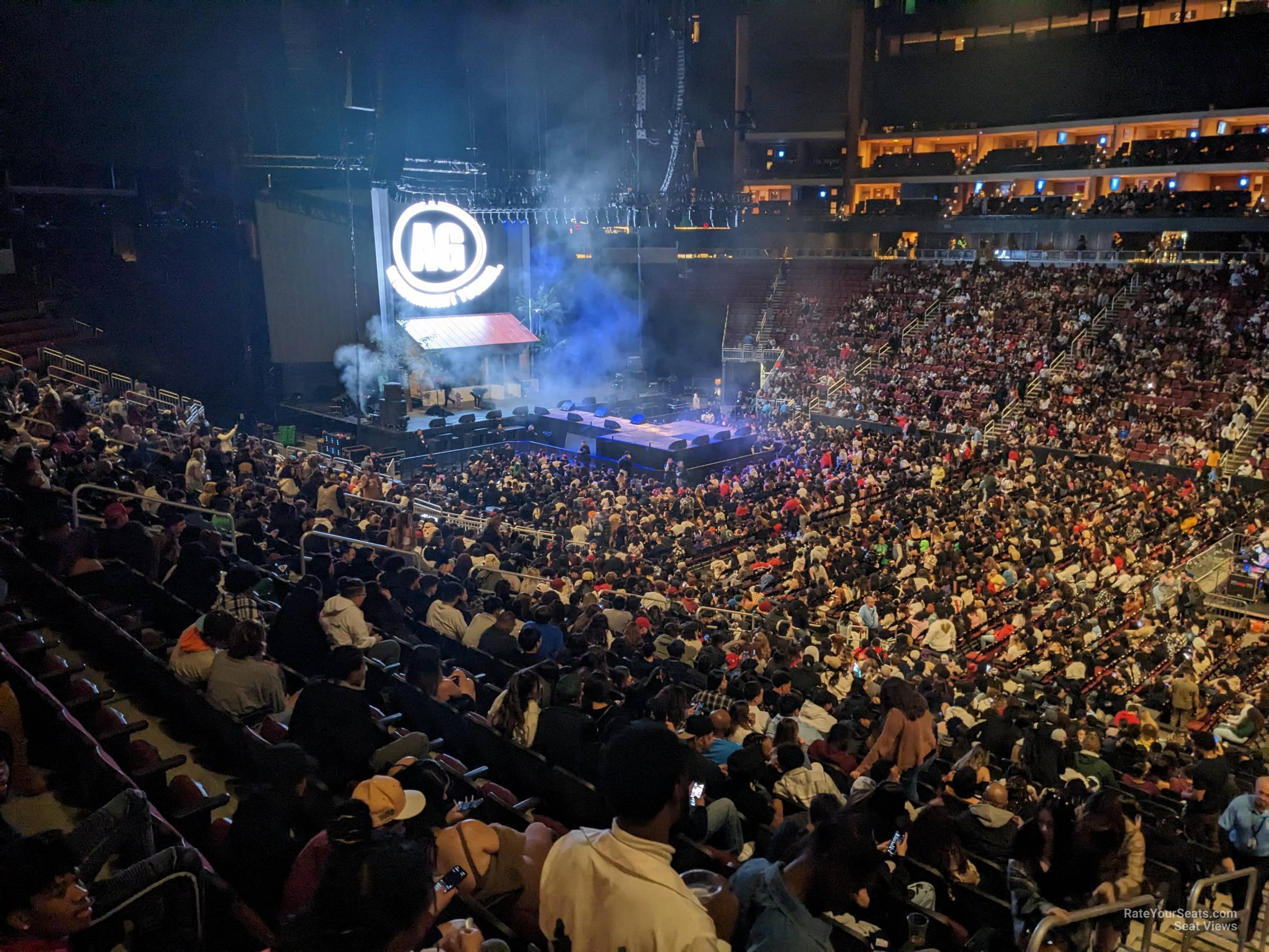 section 121, row z seat view  - desert diamond arena