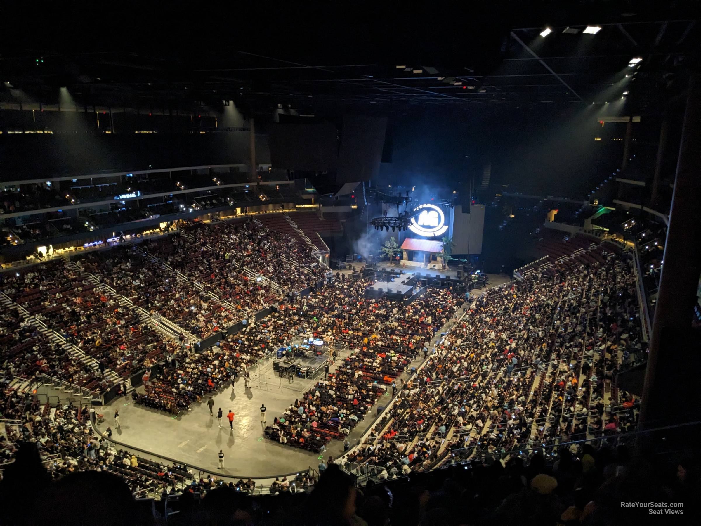 section 220, row q seat view  - desert diamond arena