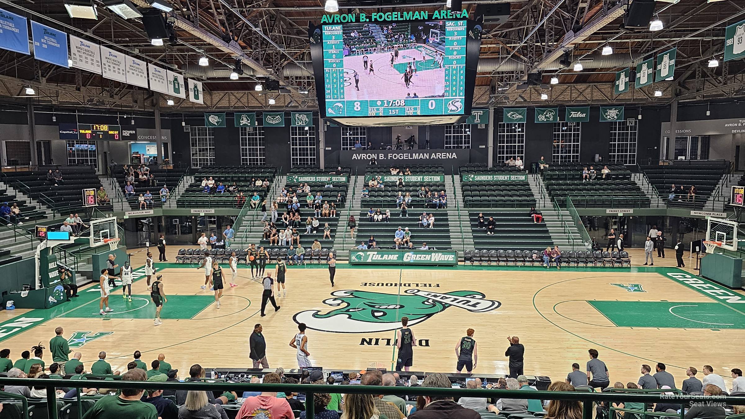 section a, row 17 seat view  - devlin fieldhouse