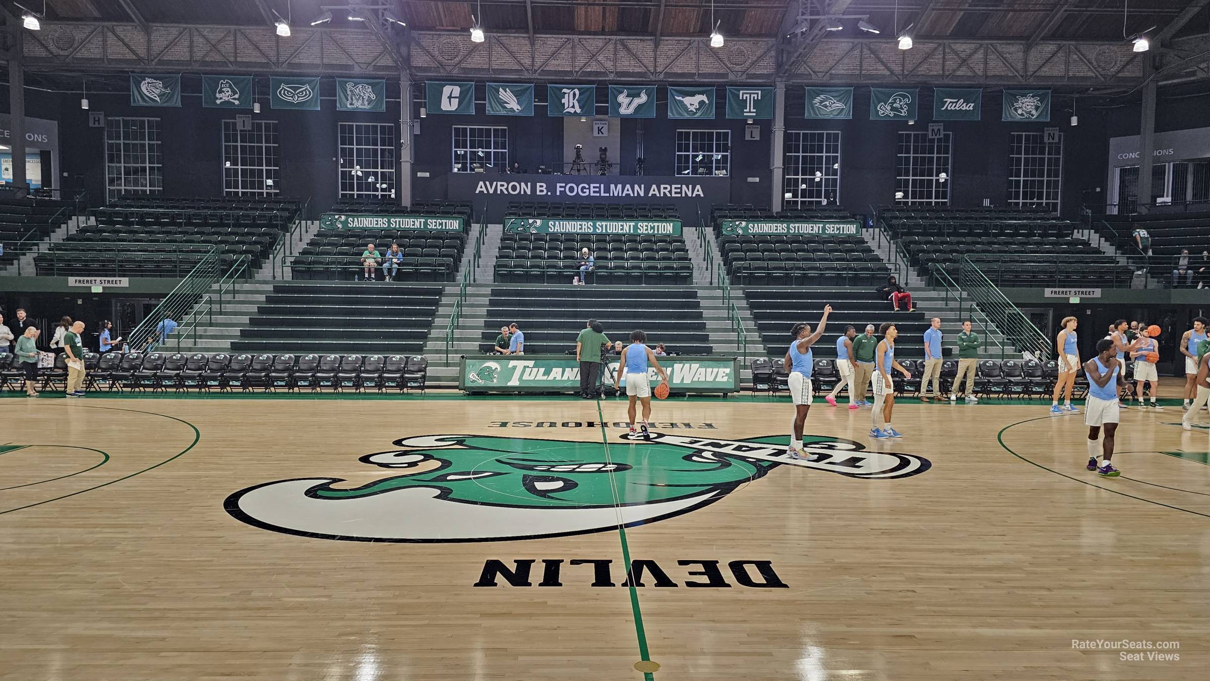 section a, row 3 seat view  - devlin fieldhouse