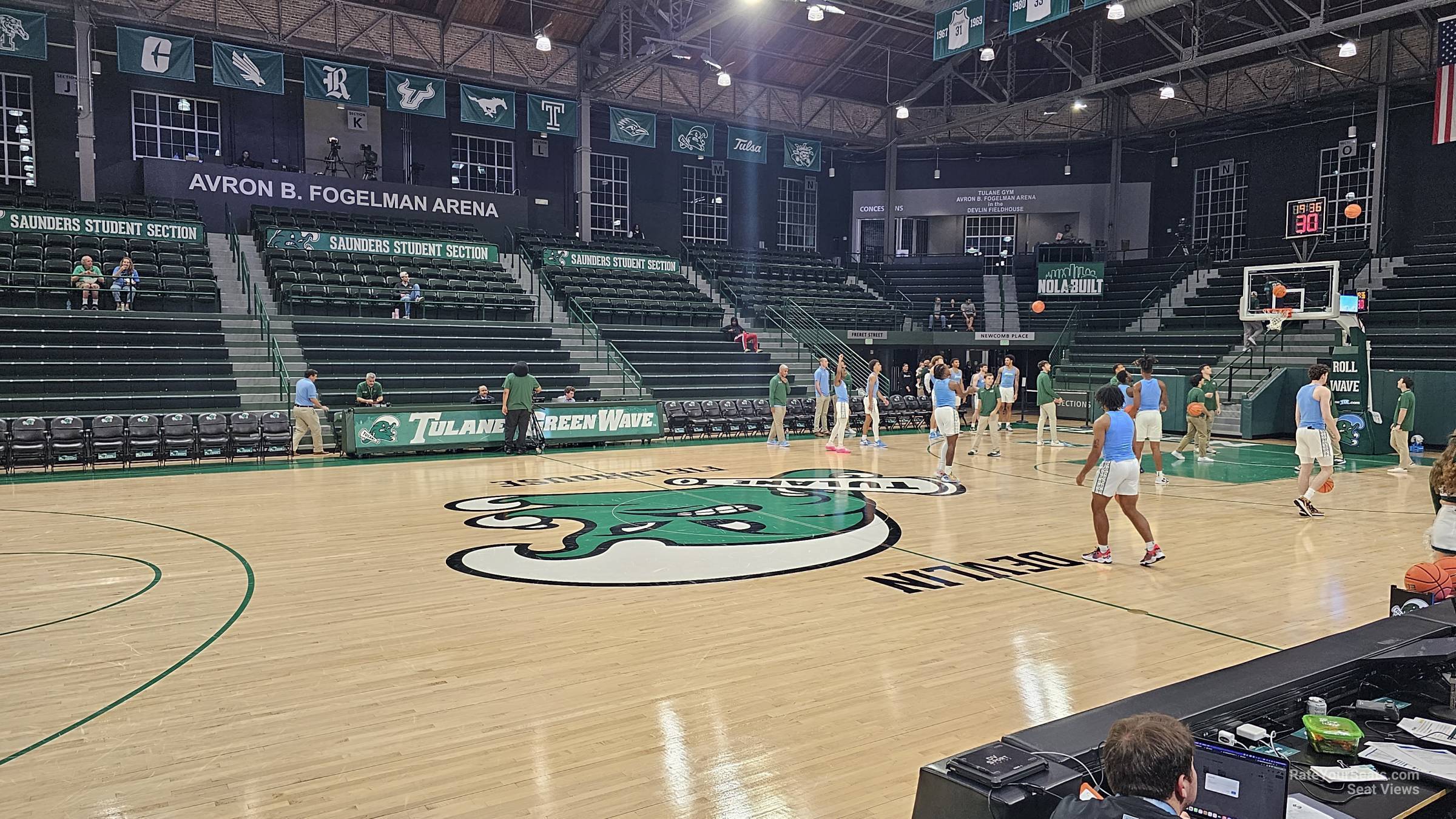 section b, row 3 seat view - devlin fieldhouse