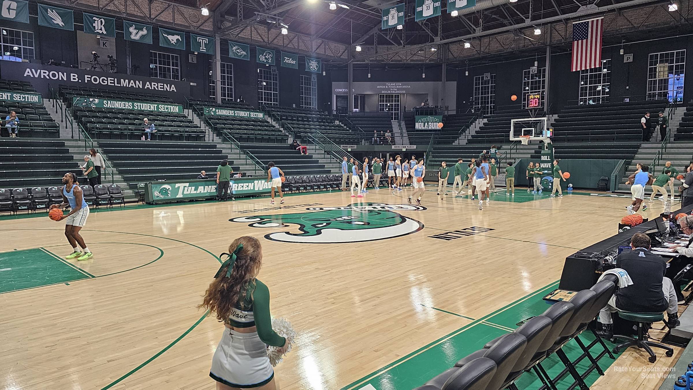 section c, row 3 seat view - devlin fieldhouse