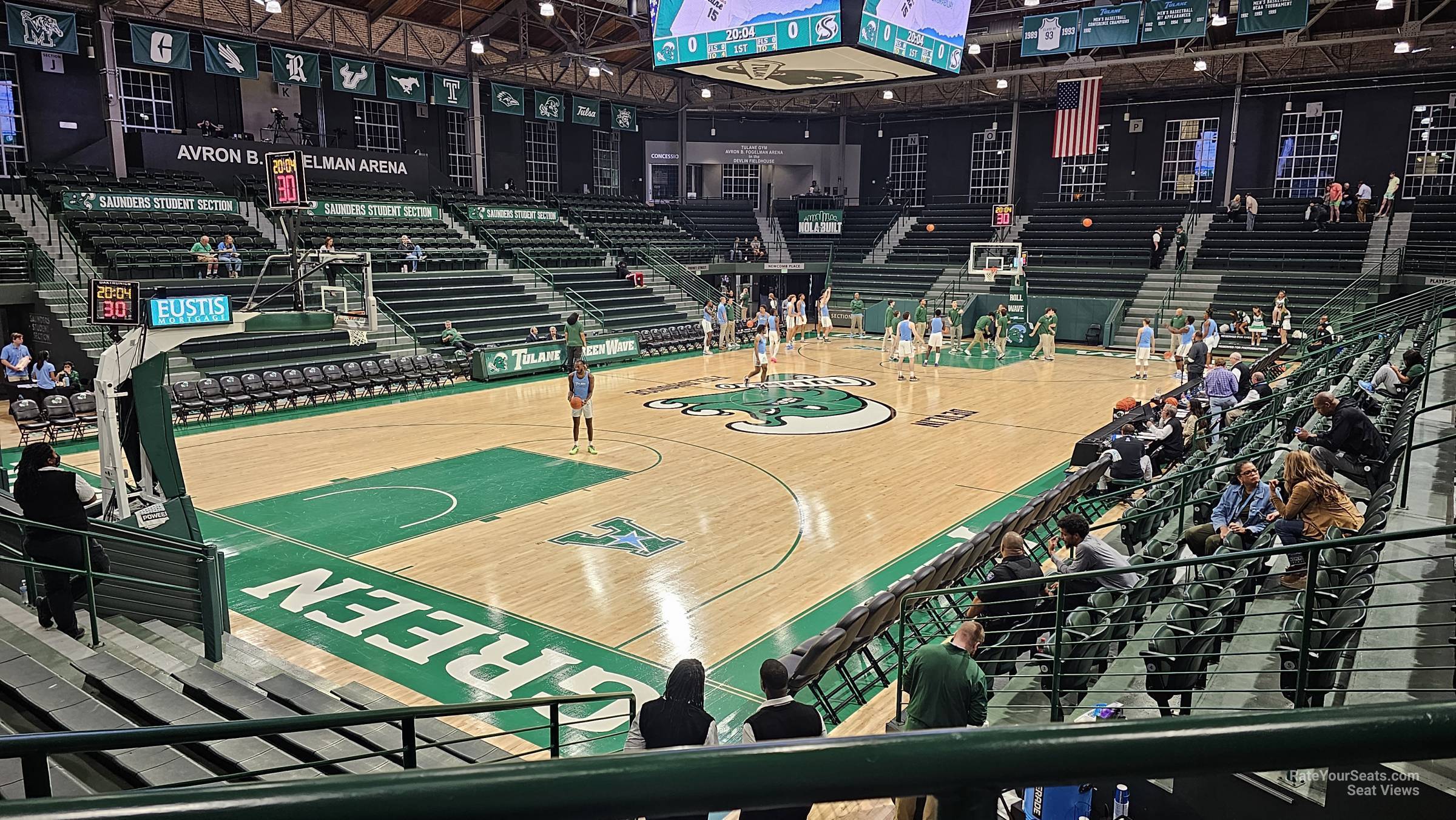 section d, row 8 seat view  - devlin fieldhouse