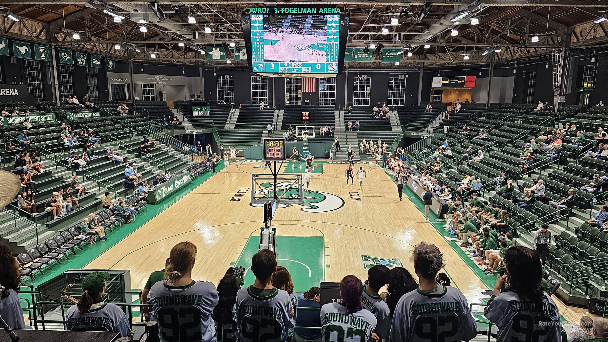 section f, row 17 seat view  - devlin fieldhouse