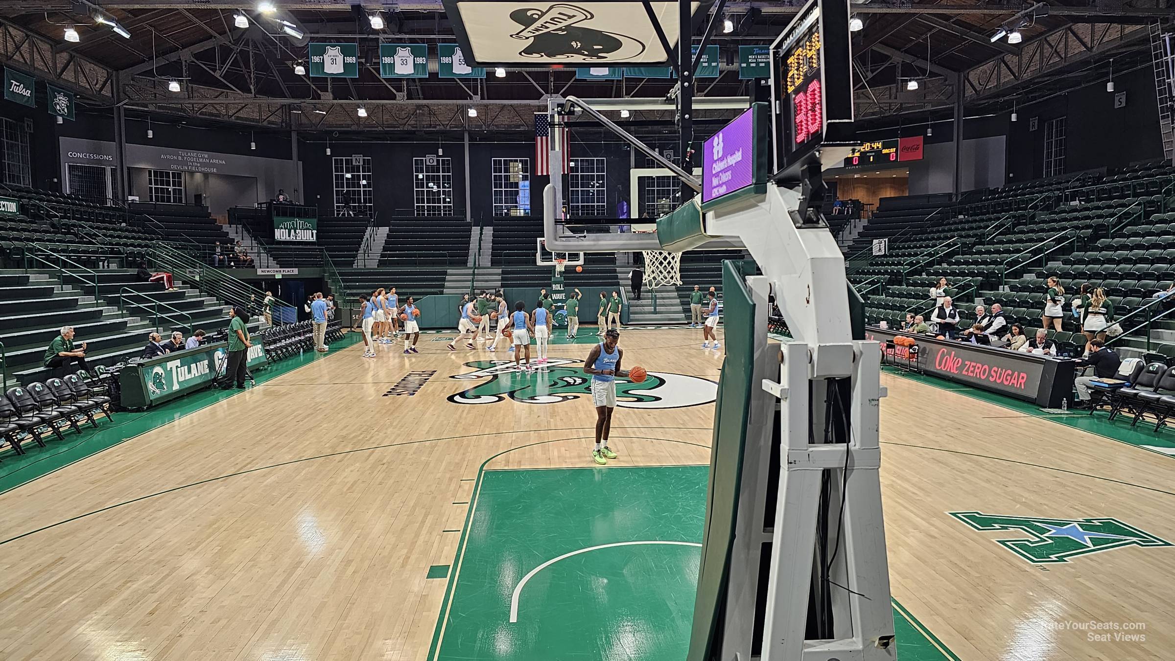section f, row 4 seat view - devlin fieldhouse