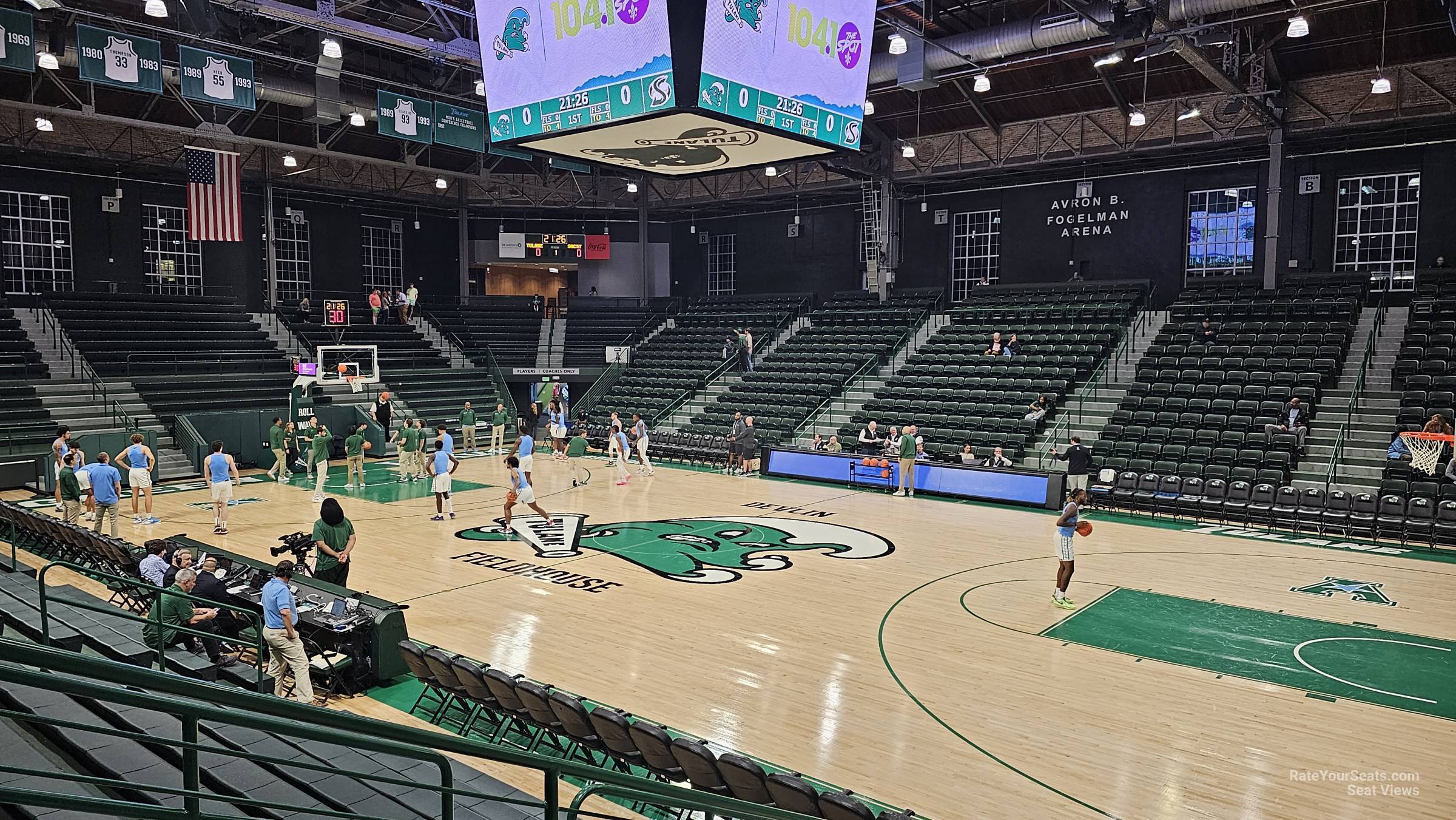 section i, row 9 seat view - devlin fieldhouse