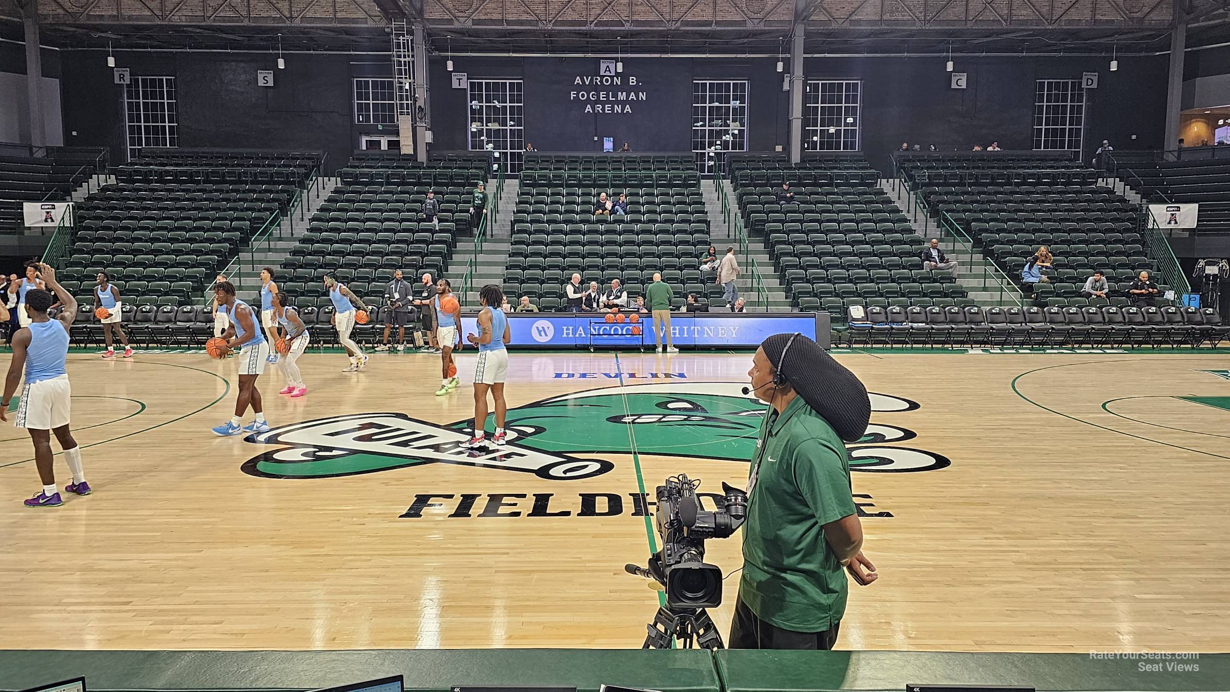 section k, row 3 seat view - devlin fieldhouse