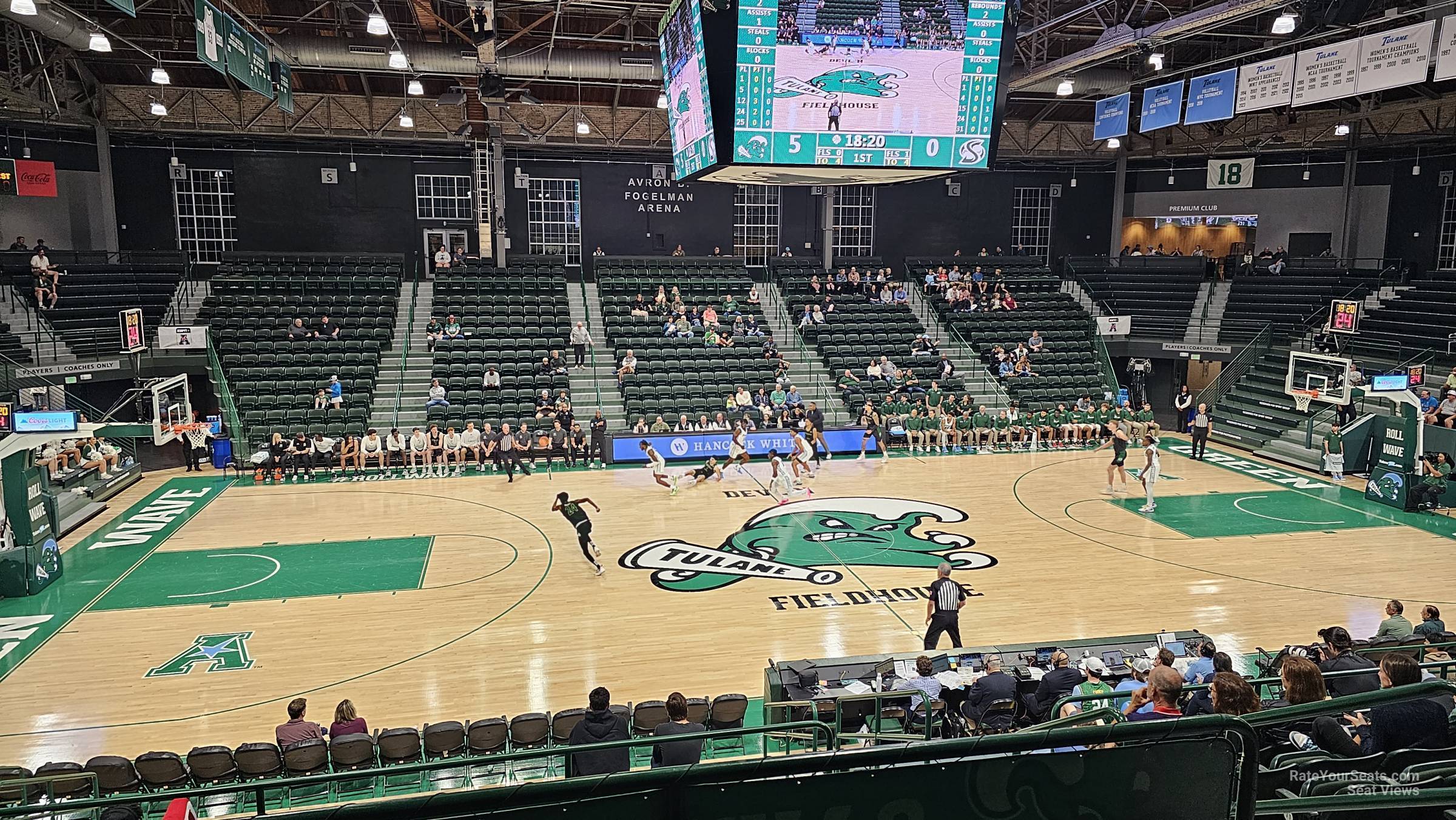 section l, row 17 seat view  - devlin fieldhouse