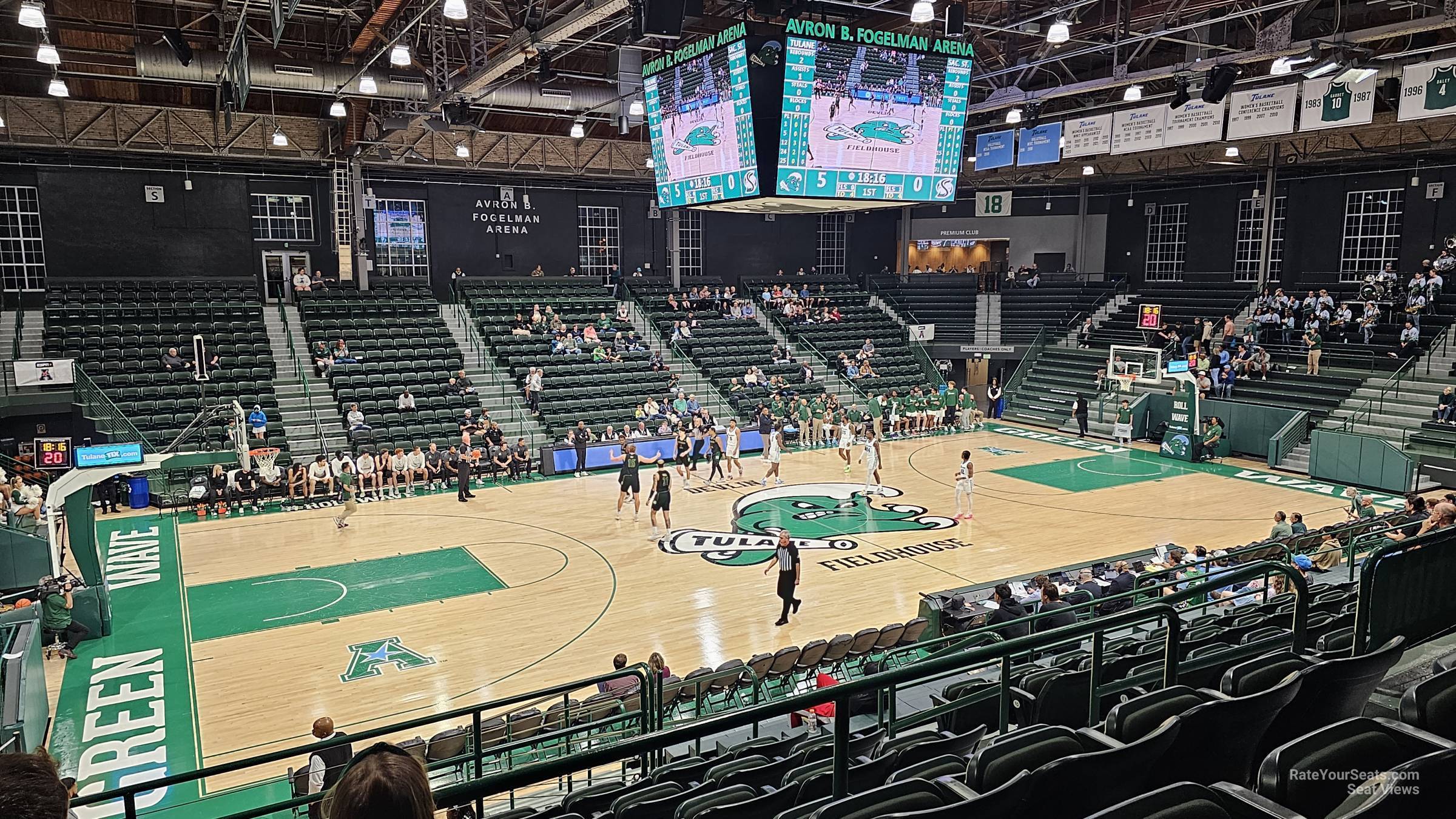 section m, row 17 seat view  - devlin fieldhouse