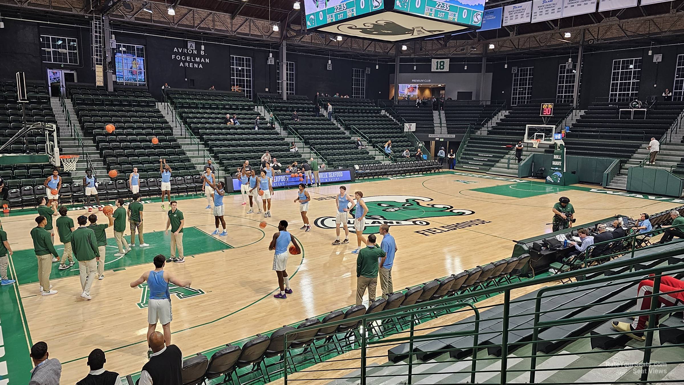 section m, row 9 seat view  - devlin fieldhouse