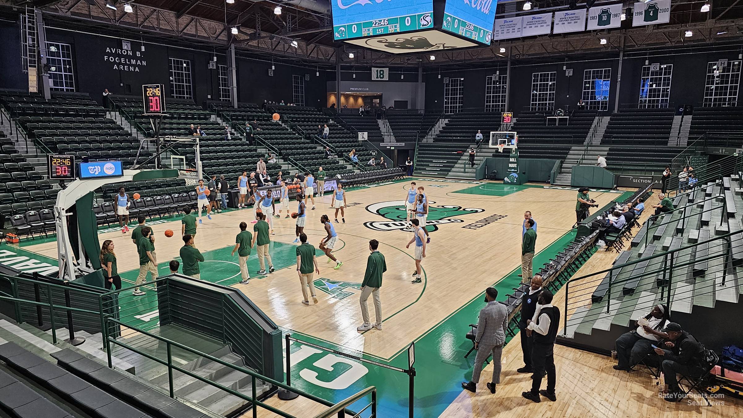 section n, row 8 seat view  - devlin fieldhouse