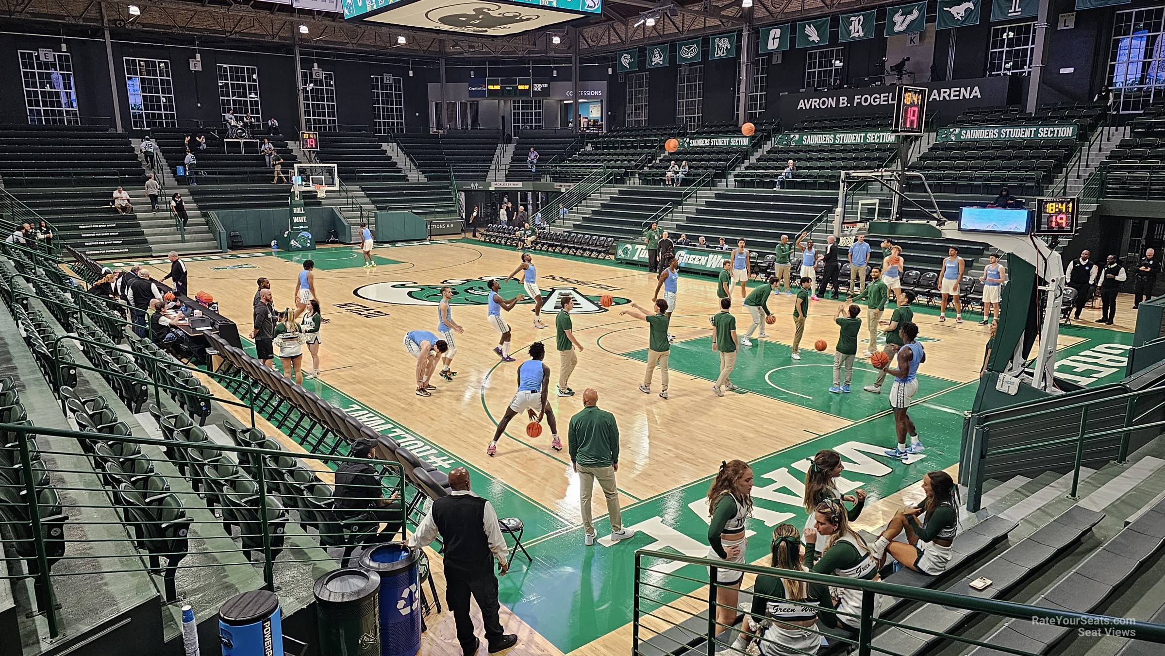 section r, row 8 seat view - devlin fieldhouse