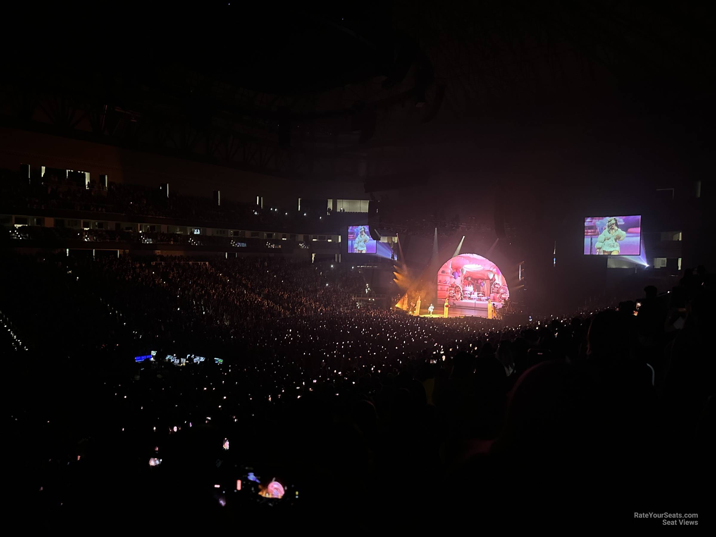 section 110, row 23 seat view  for concert - dickies arena