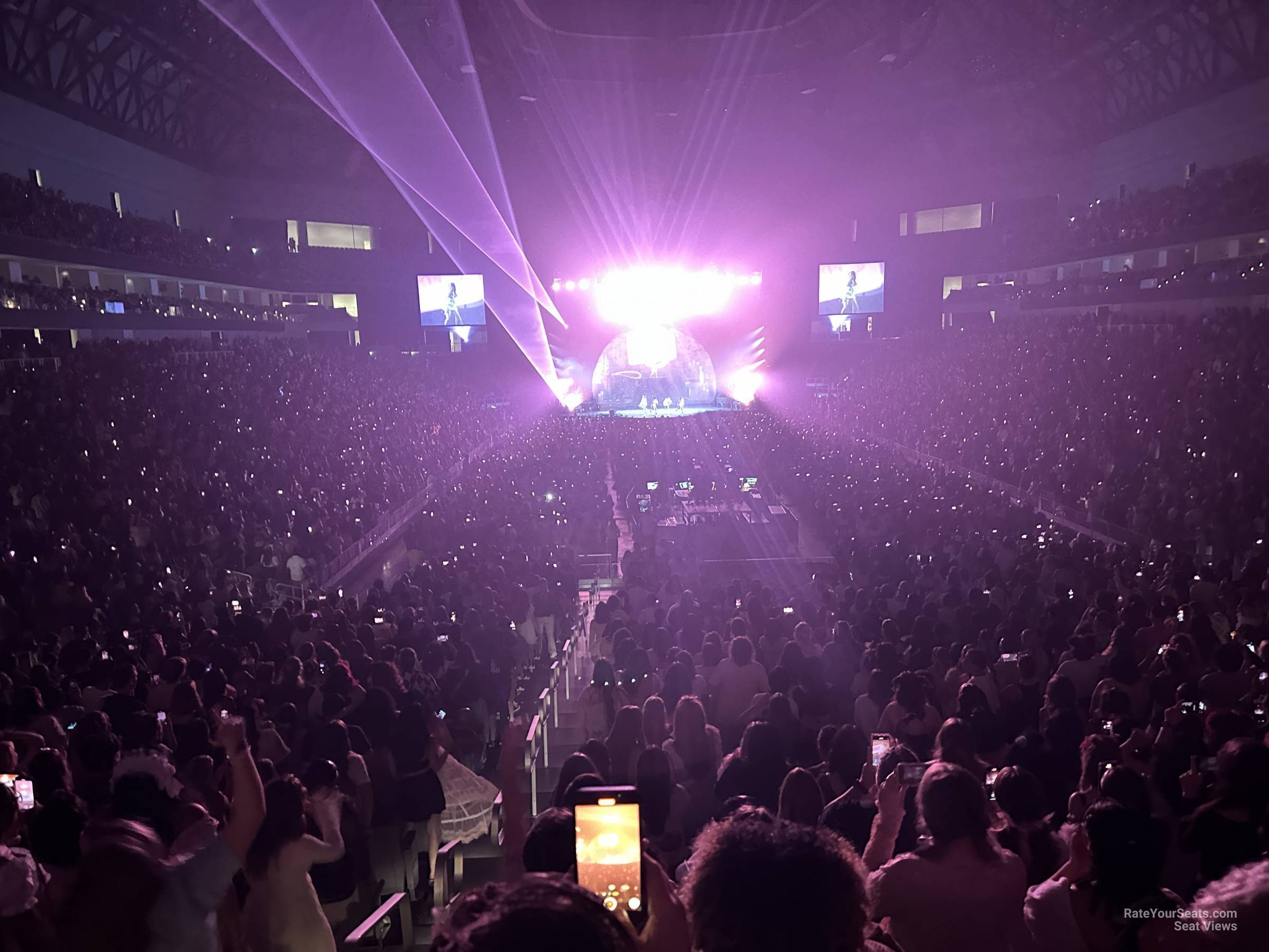 section 115, row wc seat view  for concert - dickies arena